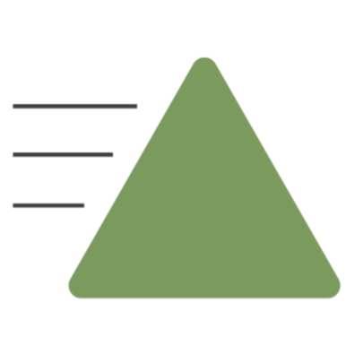 Geometric drawing of an outline square with sections divided by vertical, horizontal, and circle lines.