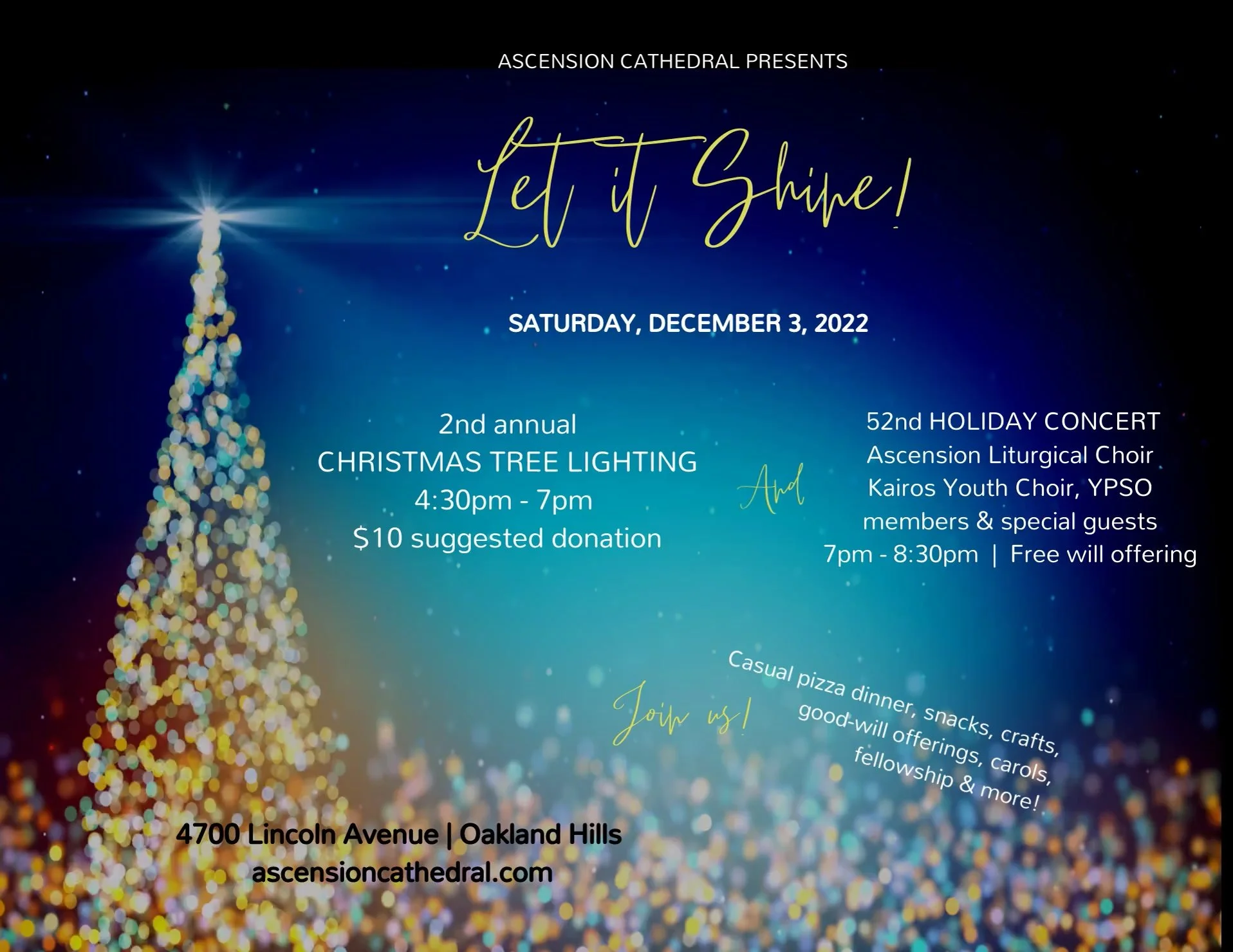 "Let it Shine" 2nd Annual Christmas Tree Lighting & 52 Annual Christmas