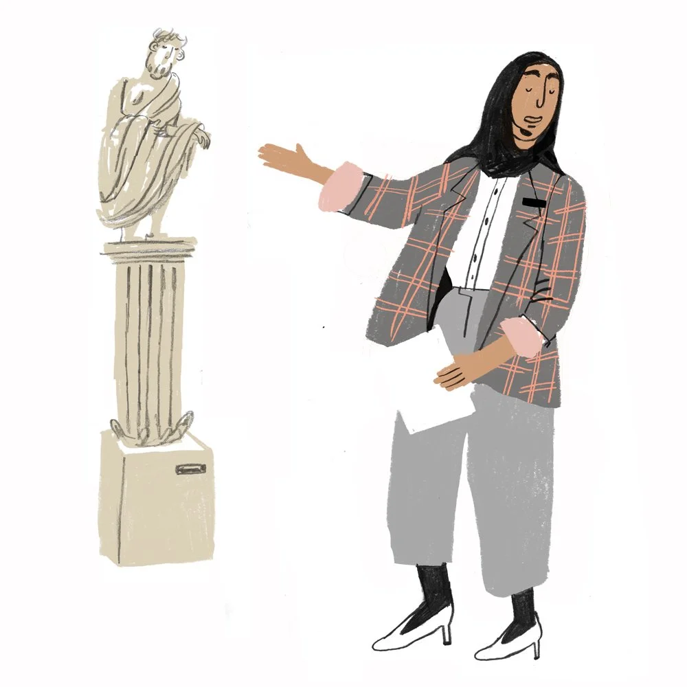 Wer arbeitet in einem museum?