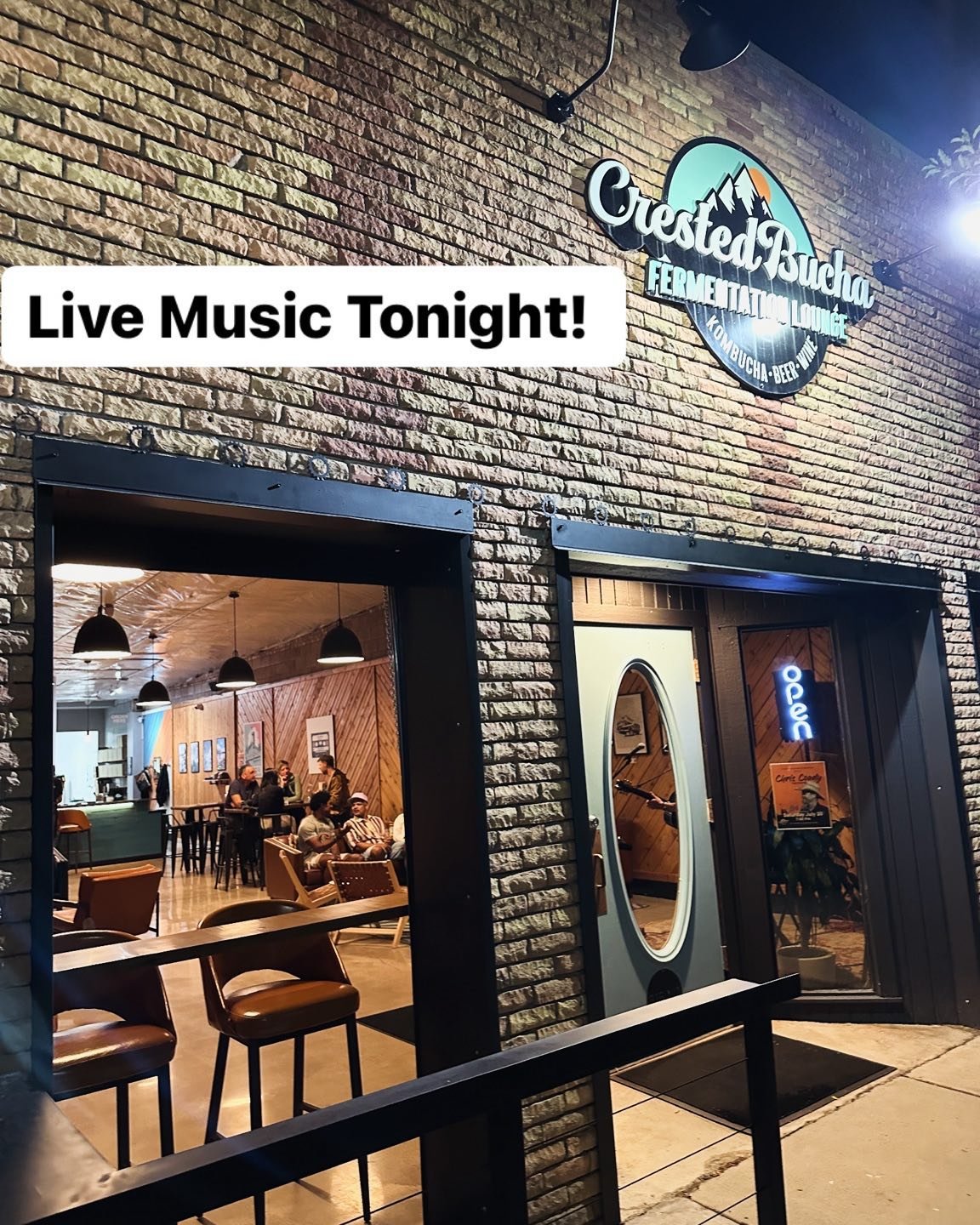Open tonight 11/29! Come see Kroshack &amp; drink Kombucha!