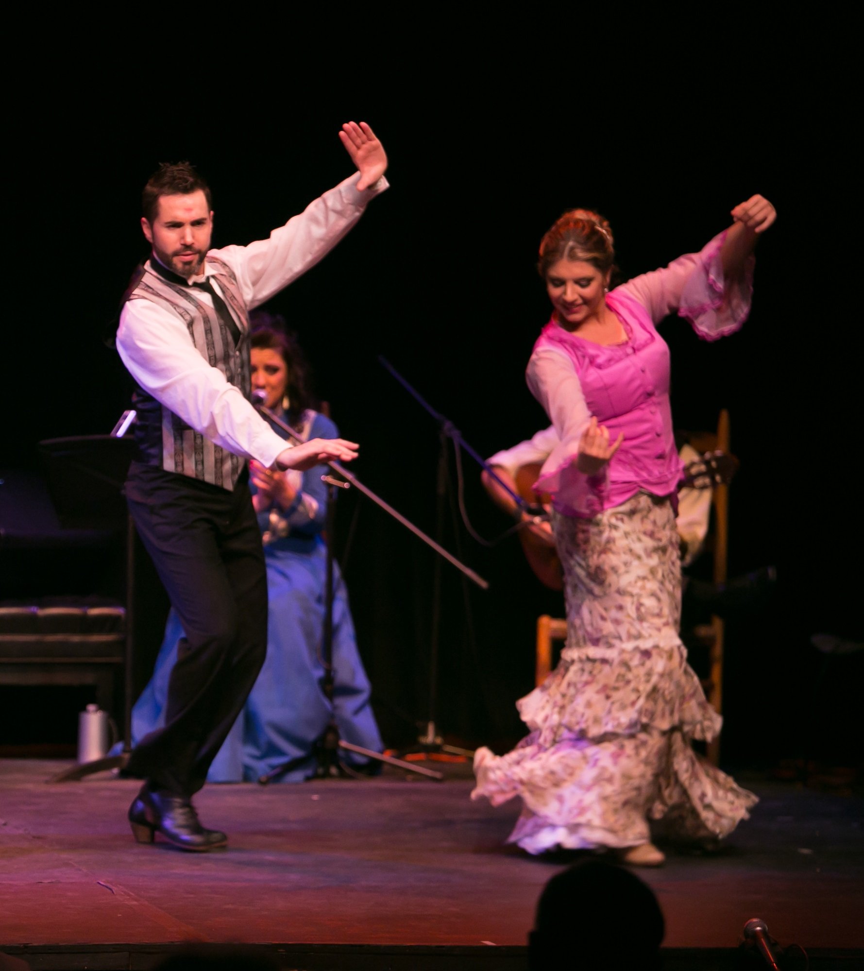 Ballet Flamenco Rosa, %22Señorita Julia,%22 L-R Eloy Aguilar, Nieves Diaz & Nella Madarro, photography Jenny Abreu.jpg