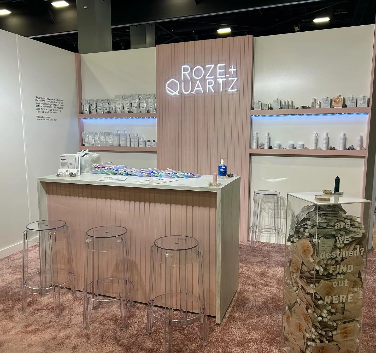 Can&rsquo;t believe it&rsquo;s been a week since the first day of Cosmoprof! What a magical experience!! Big shoutout to some of our salon partners that came out to support us, to Cosmoprof, and of course our tarot card reader Tiffany and Scarlet tha