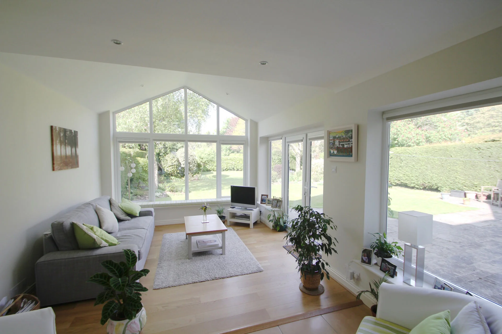 Gable window house extension design and planning Interior