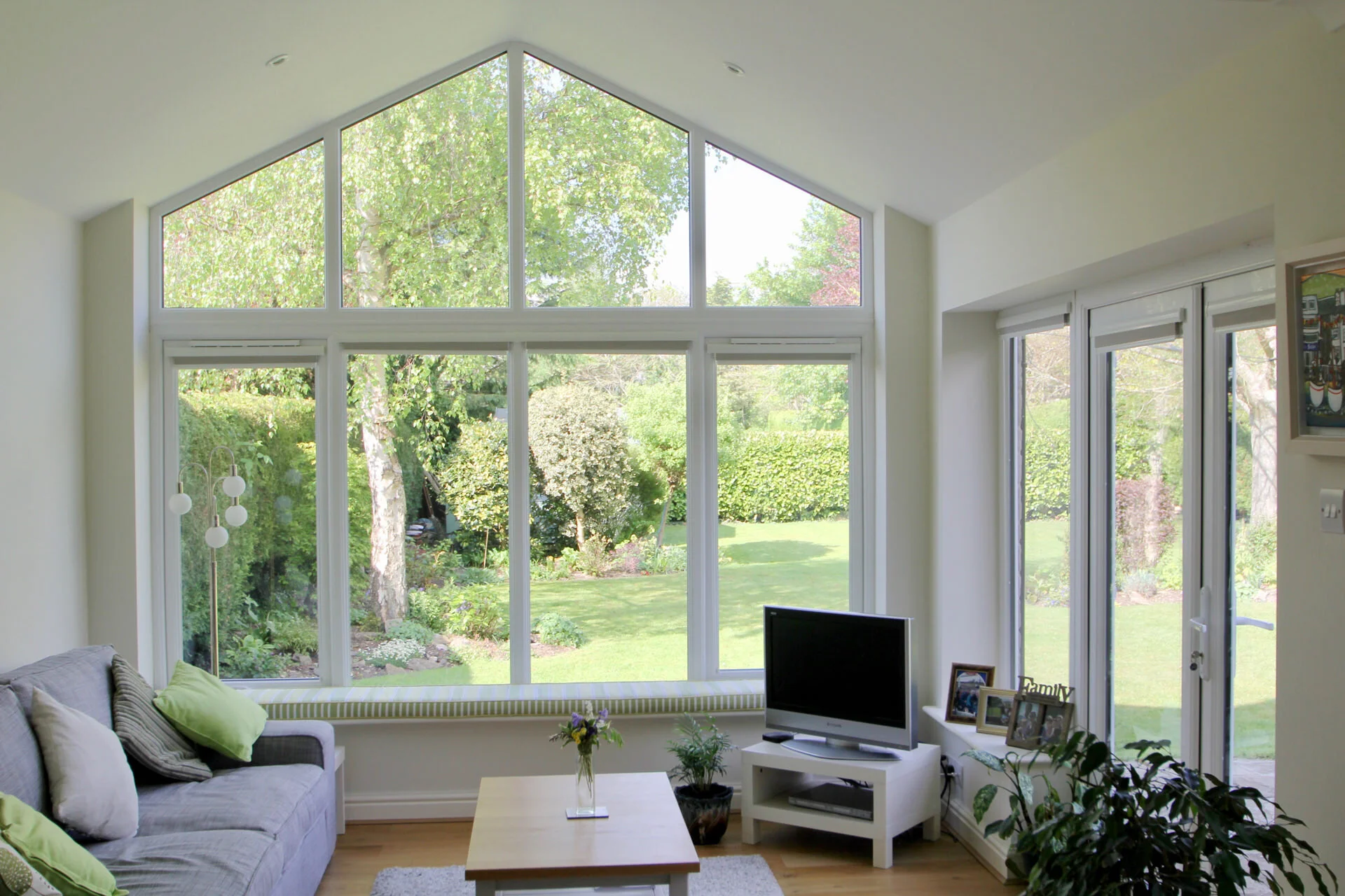 Gable window house extension design and planning Interior