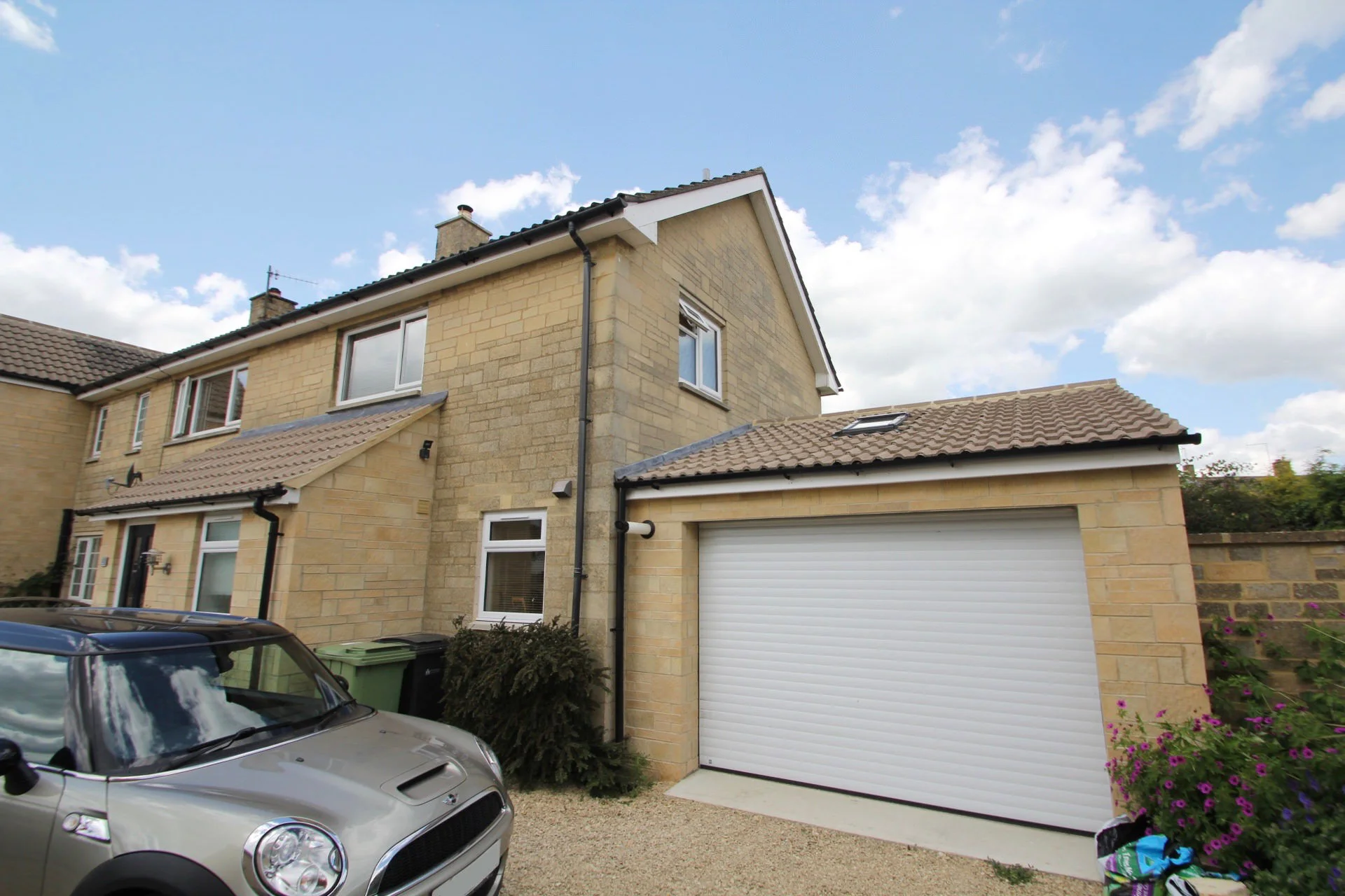 New build attached garage extension design and planning