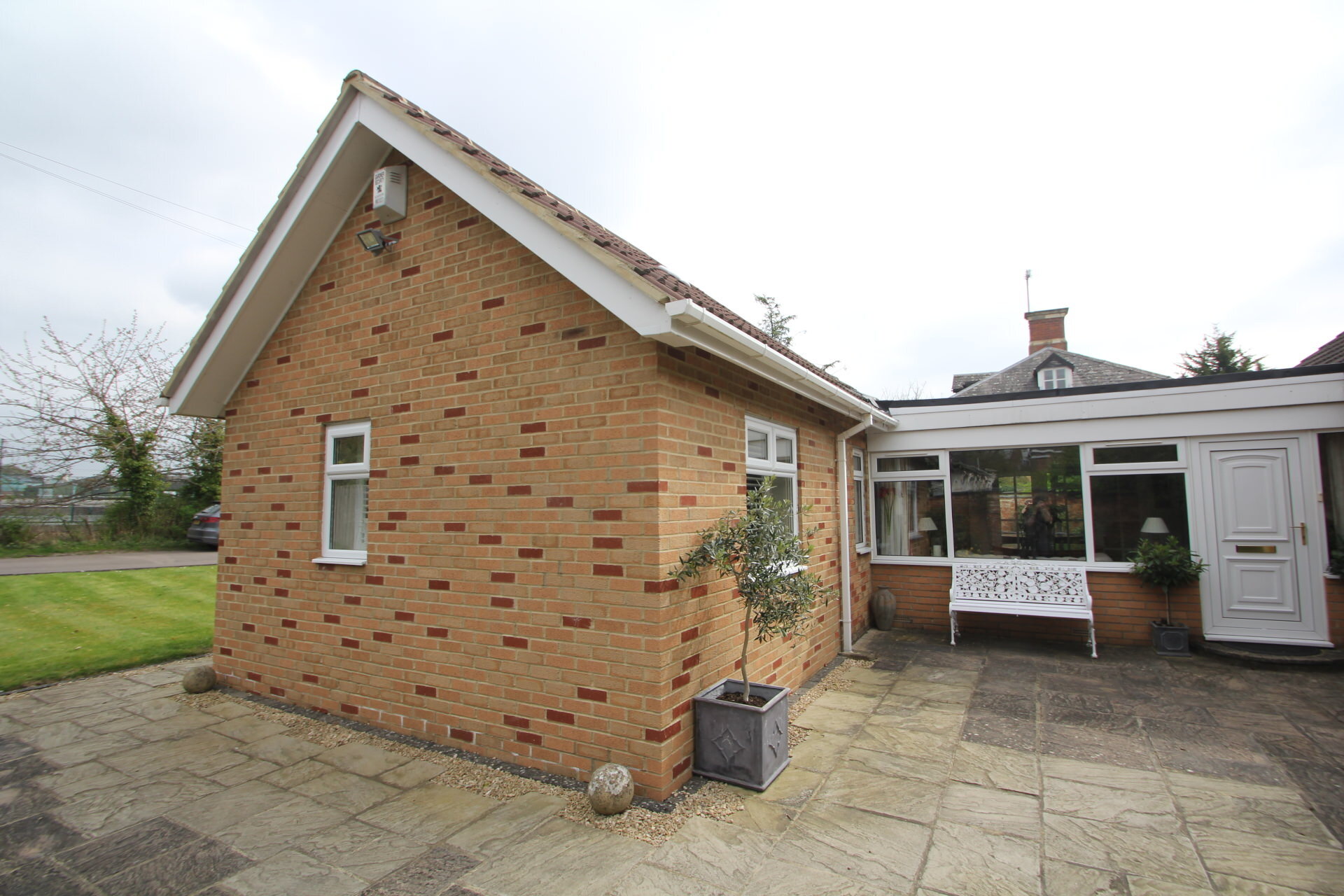 Chalet style bungalow gable extension design and planning
