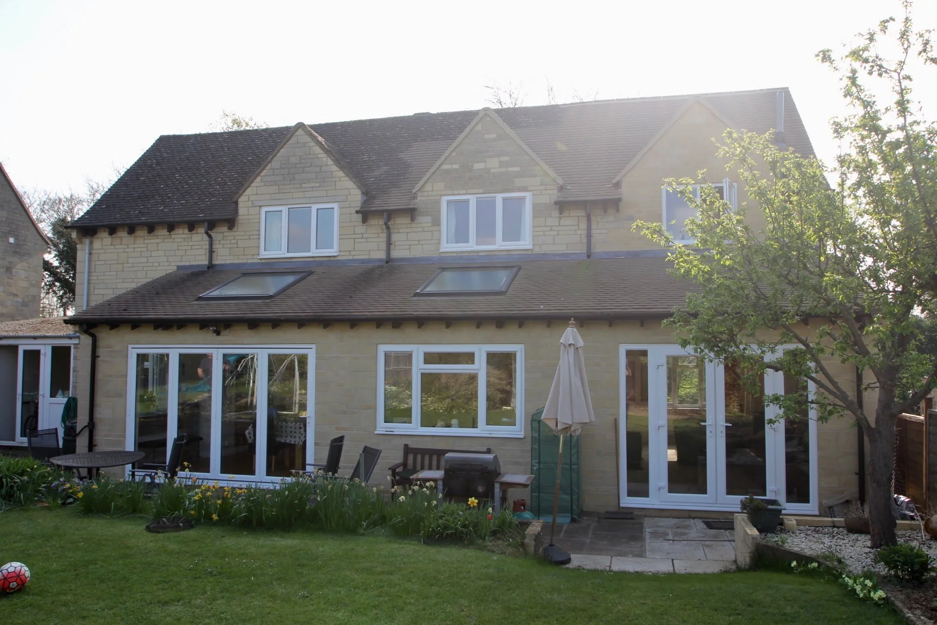 Two-storey wrap around house extension design and planning