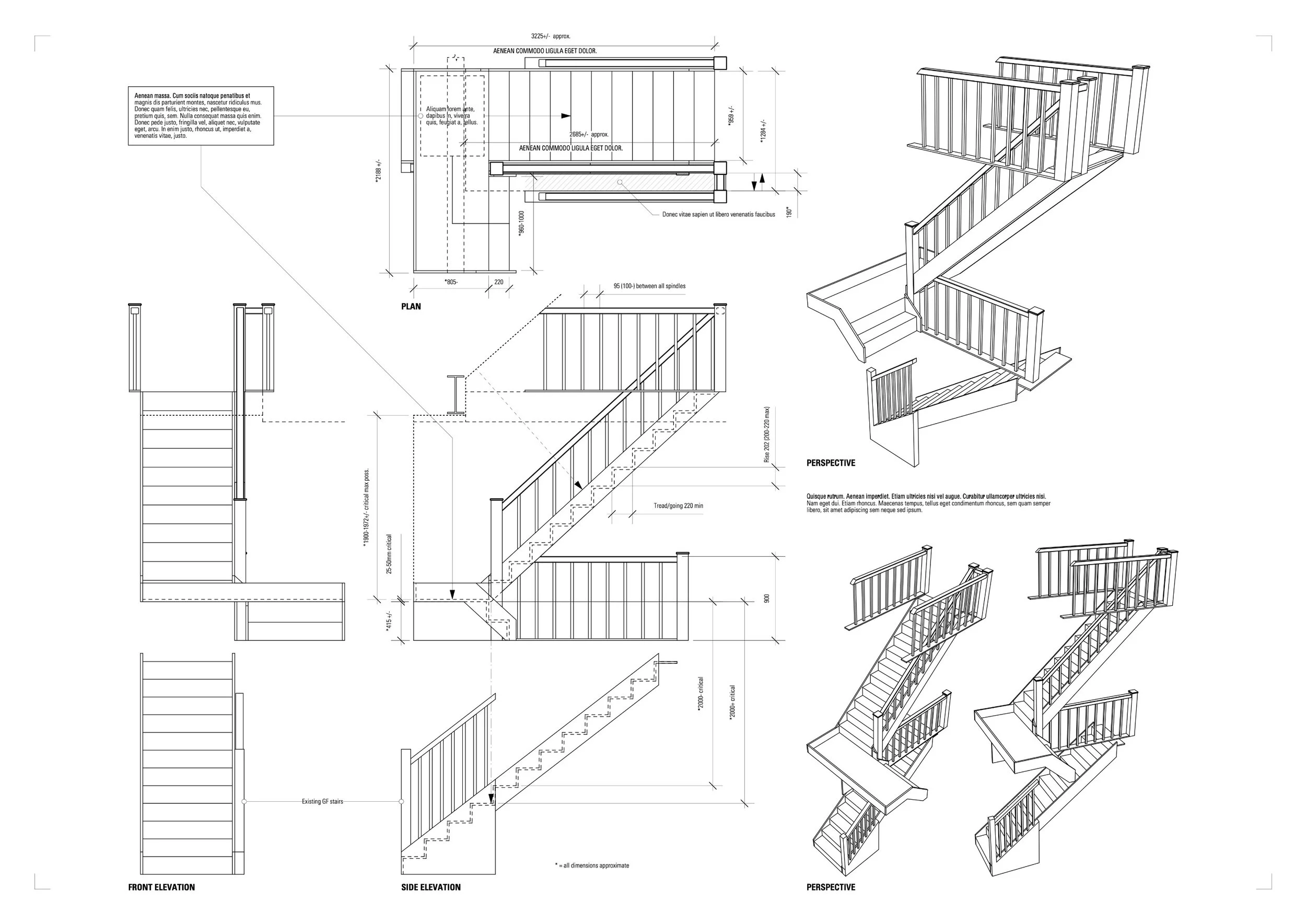 Example residential build guide drawing