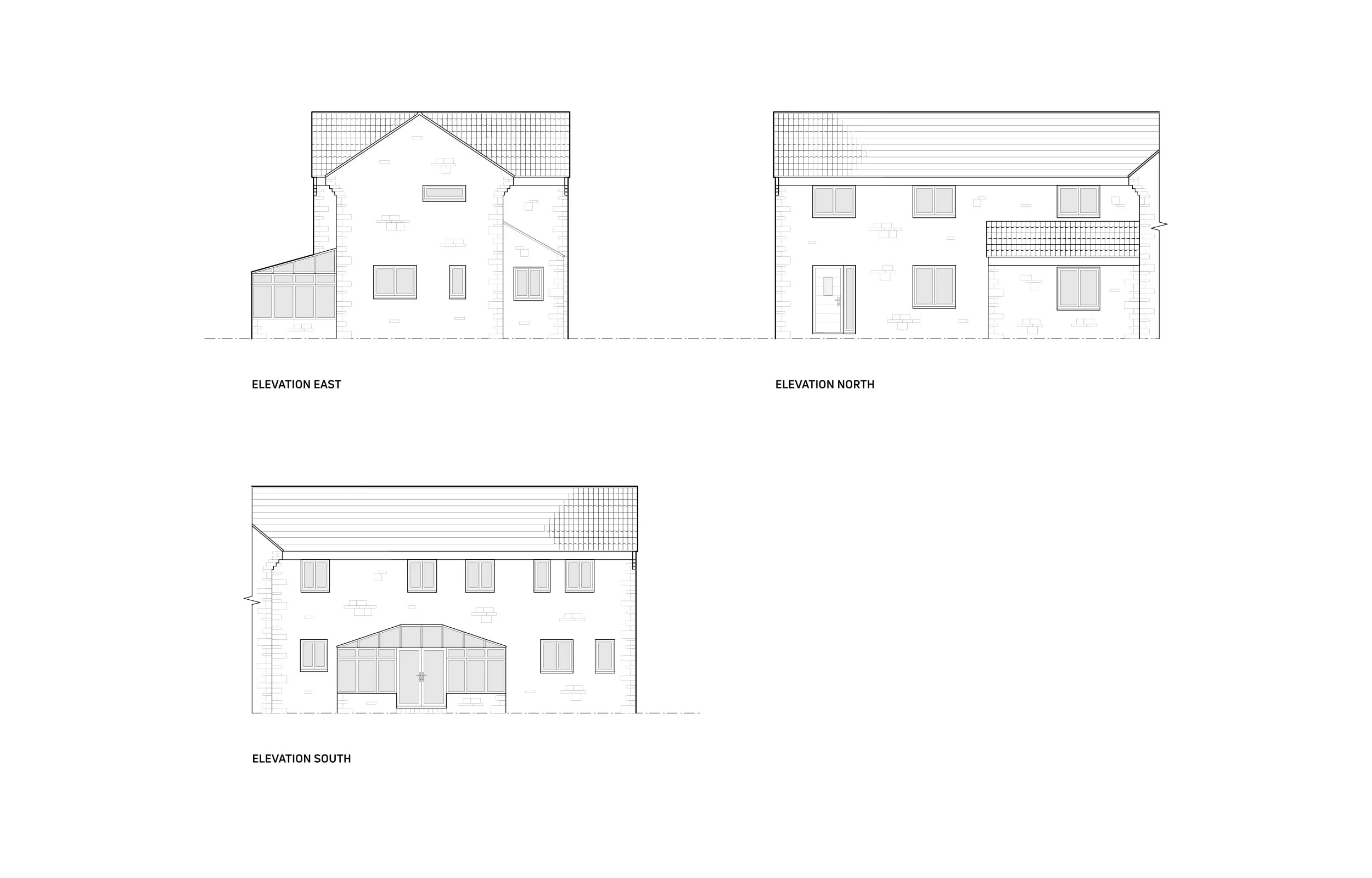 Two-storey side home extension design and planning elevation drawings