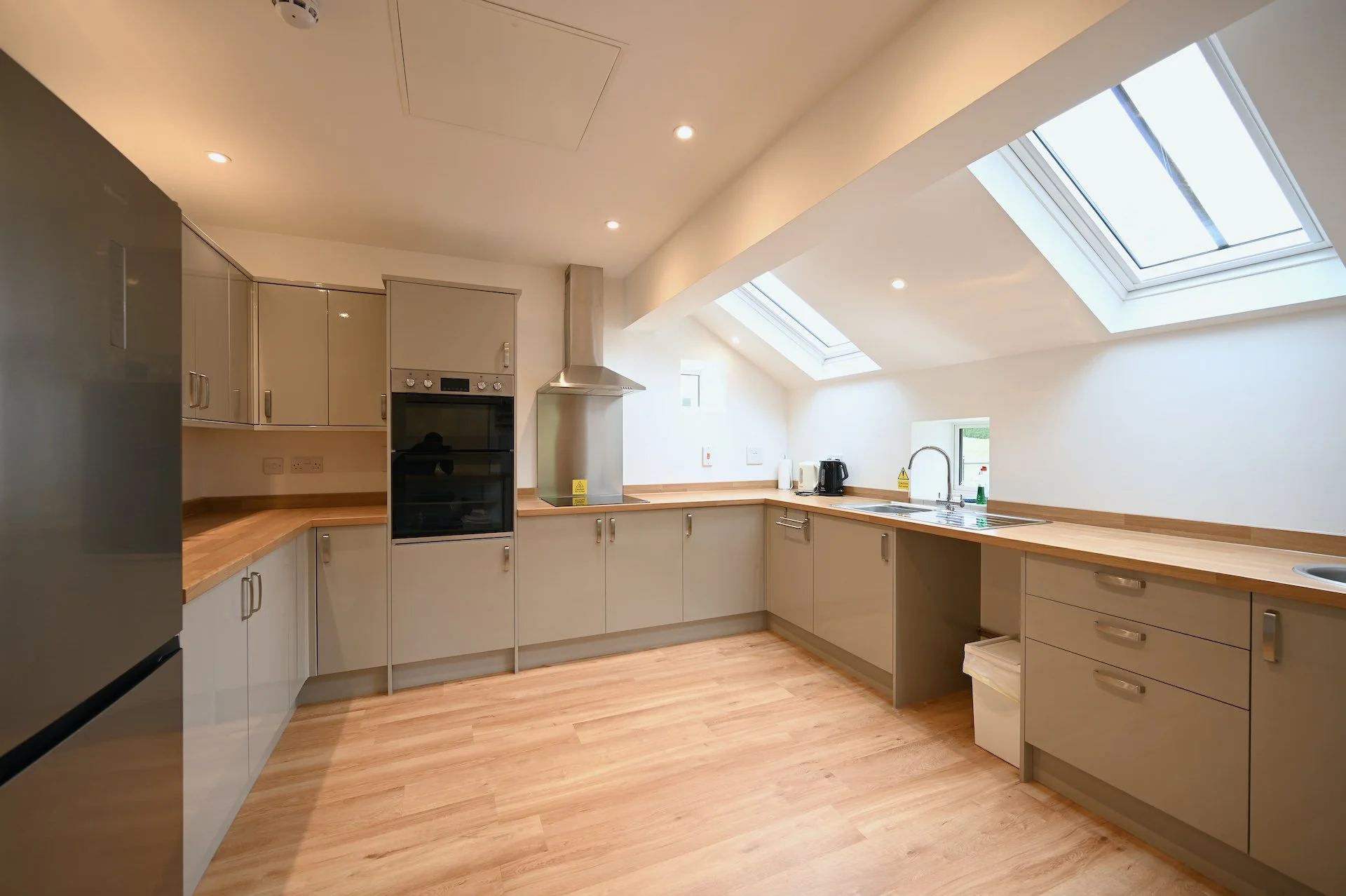 Historic village hall extension remodel and refurbishment interior