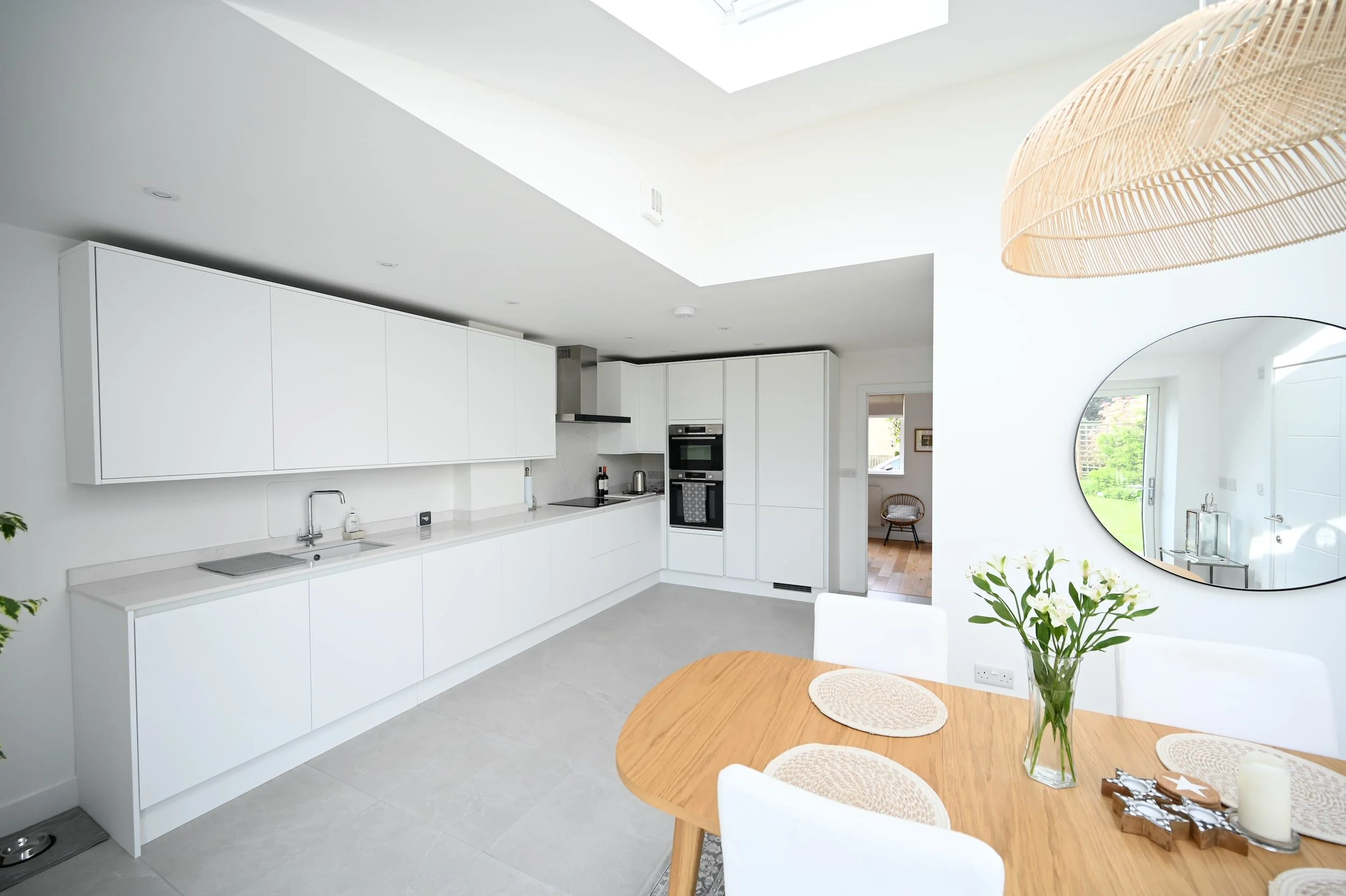 Kitchen diner rear home extension design and remodel interior