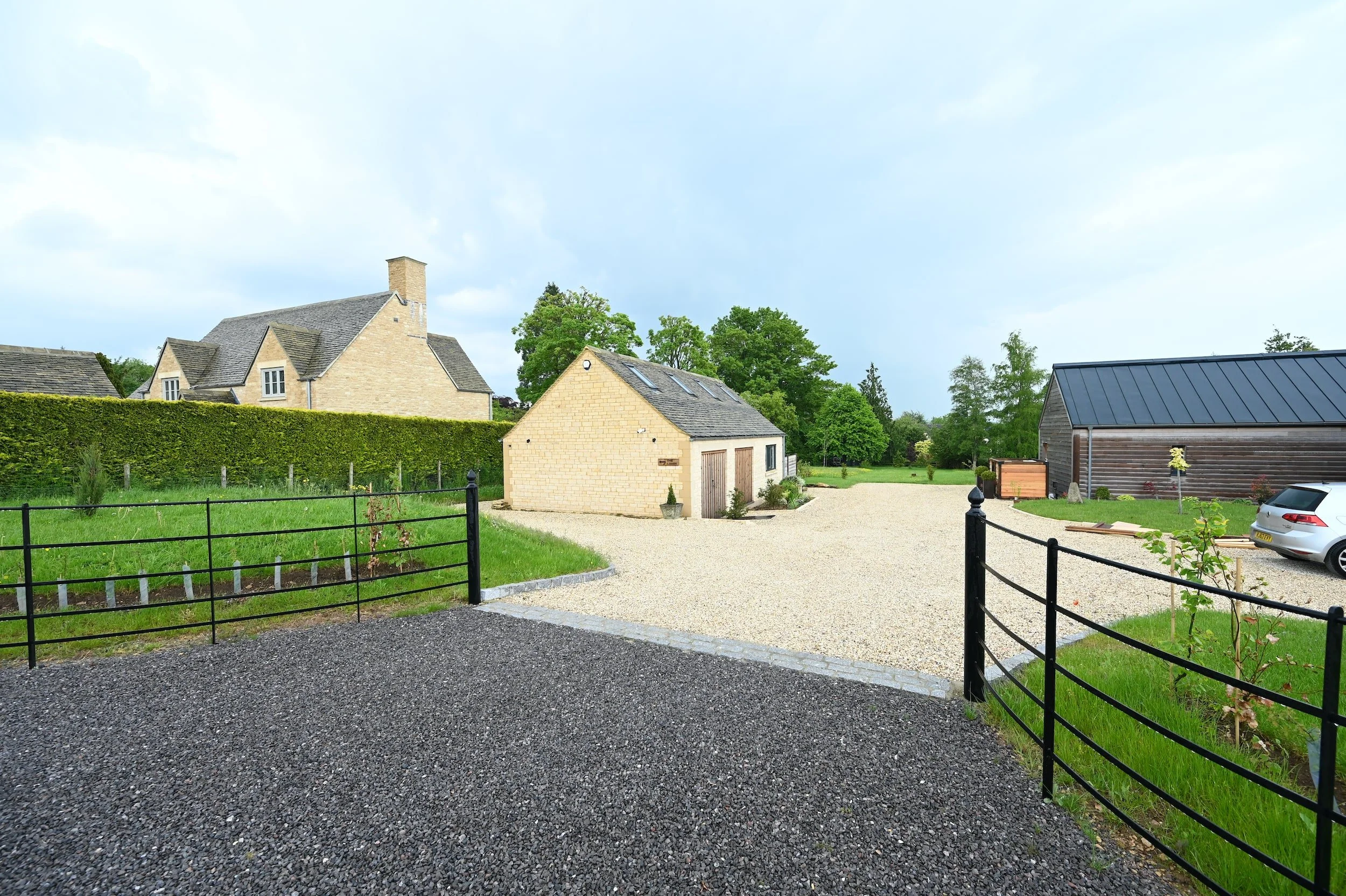 New build detached holiday rental accommodation and garage