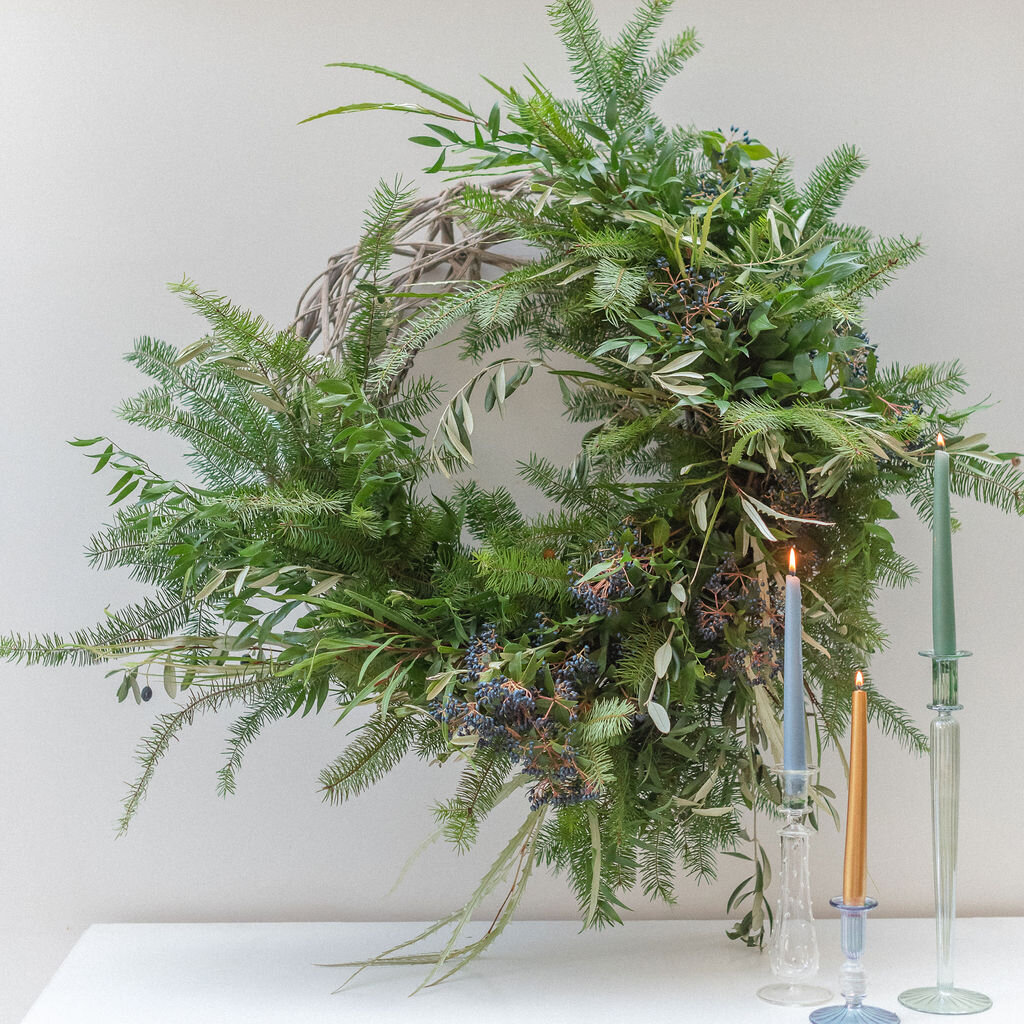 Open Weave Nordic Inspired Christmas Wreath