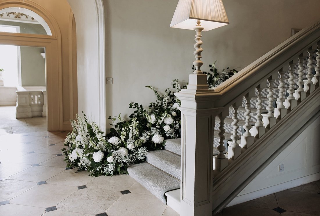 Sustainable wedding floristry in London and West Sussex, featuring seasonal flowers, foam-free designs, and reusable vessels.