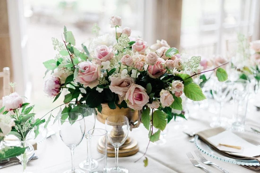Bridal bouquet created by a wedding florist in London and West Sussex, using seasonal flowers and a soft, natural colour palette.
