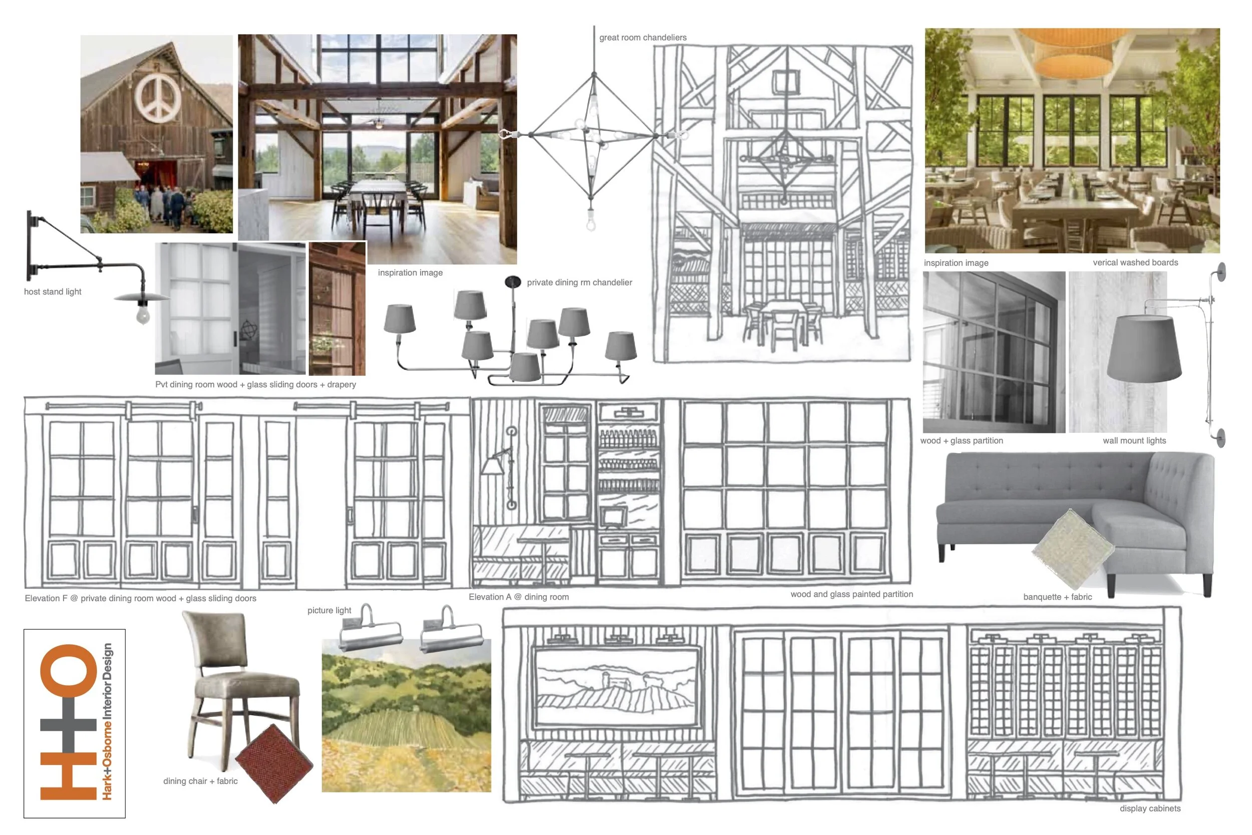 Peacefeild Farm - Concept Board - Restaurant Design 