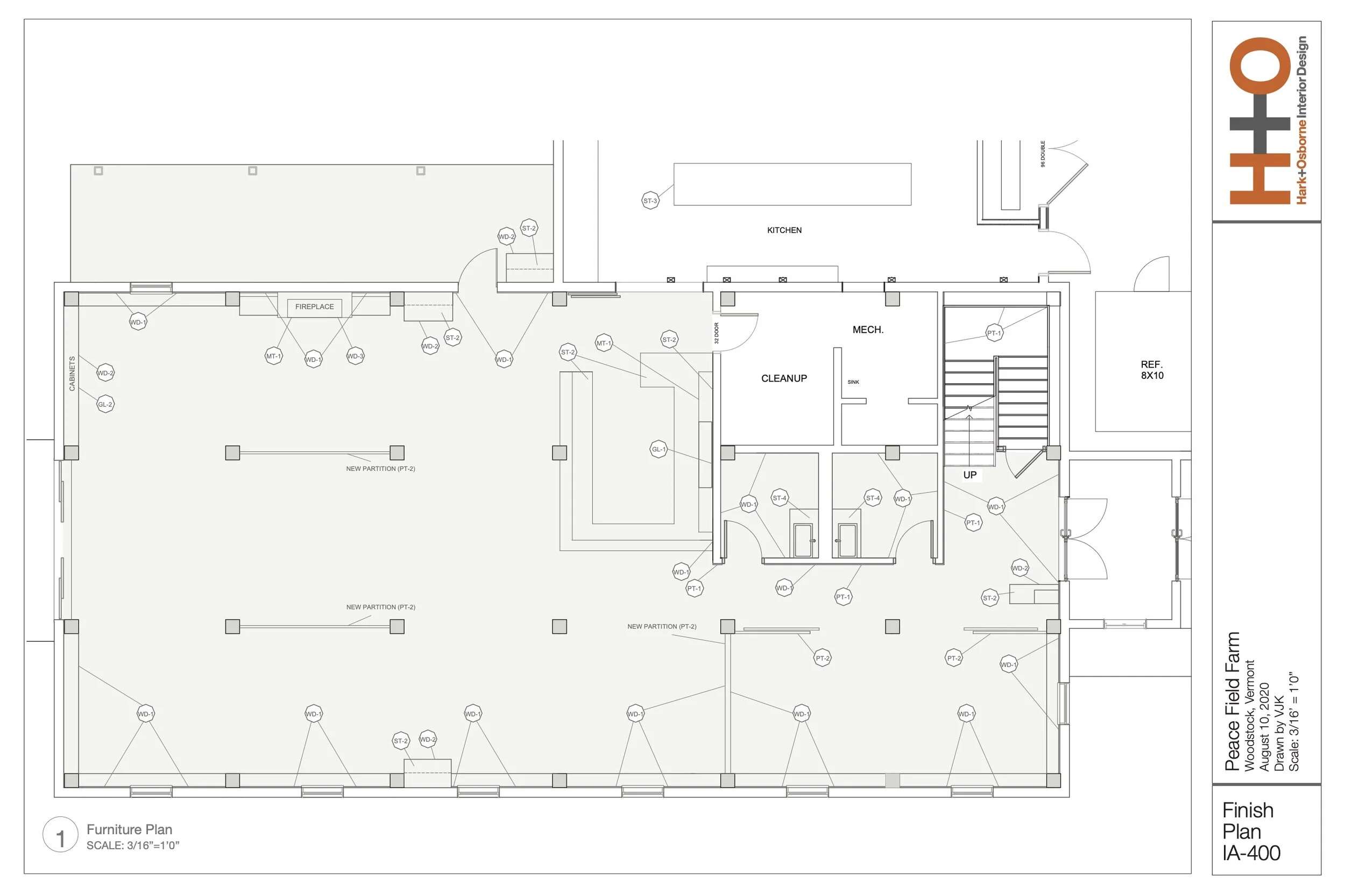 Peacefeild Farm - Finish Plan - Restaurant Design 