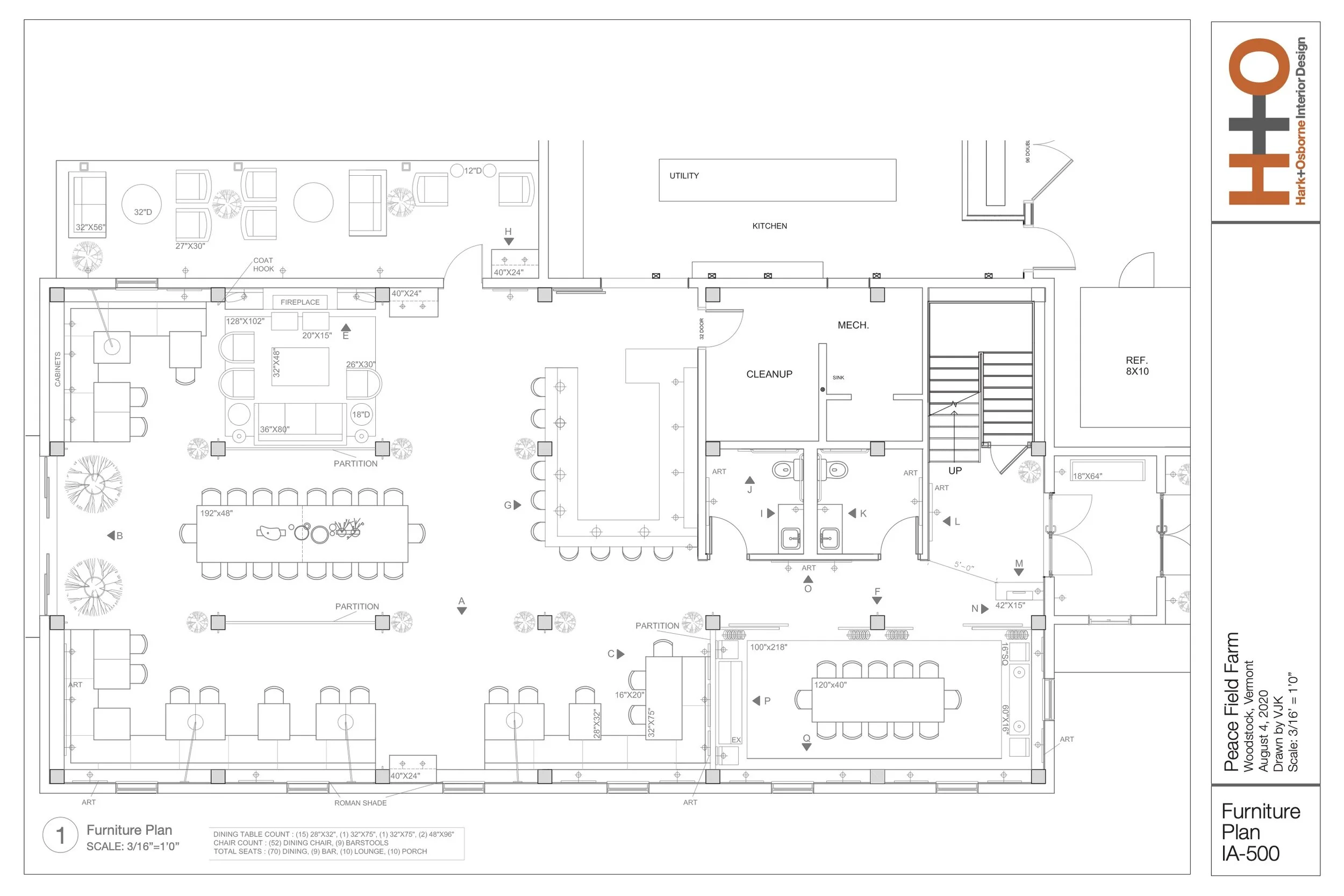 Peacefeild Farm - Floor Plan - Restaurant Design 