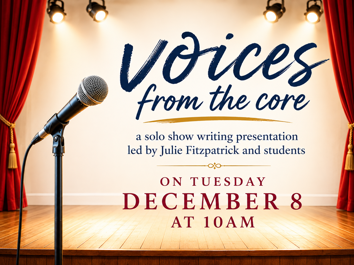 Voices From The Core: a presentation on solo show work in theater
