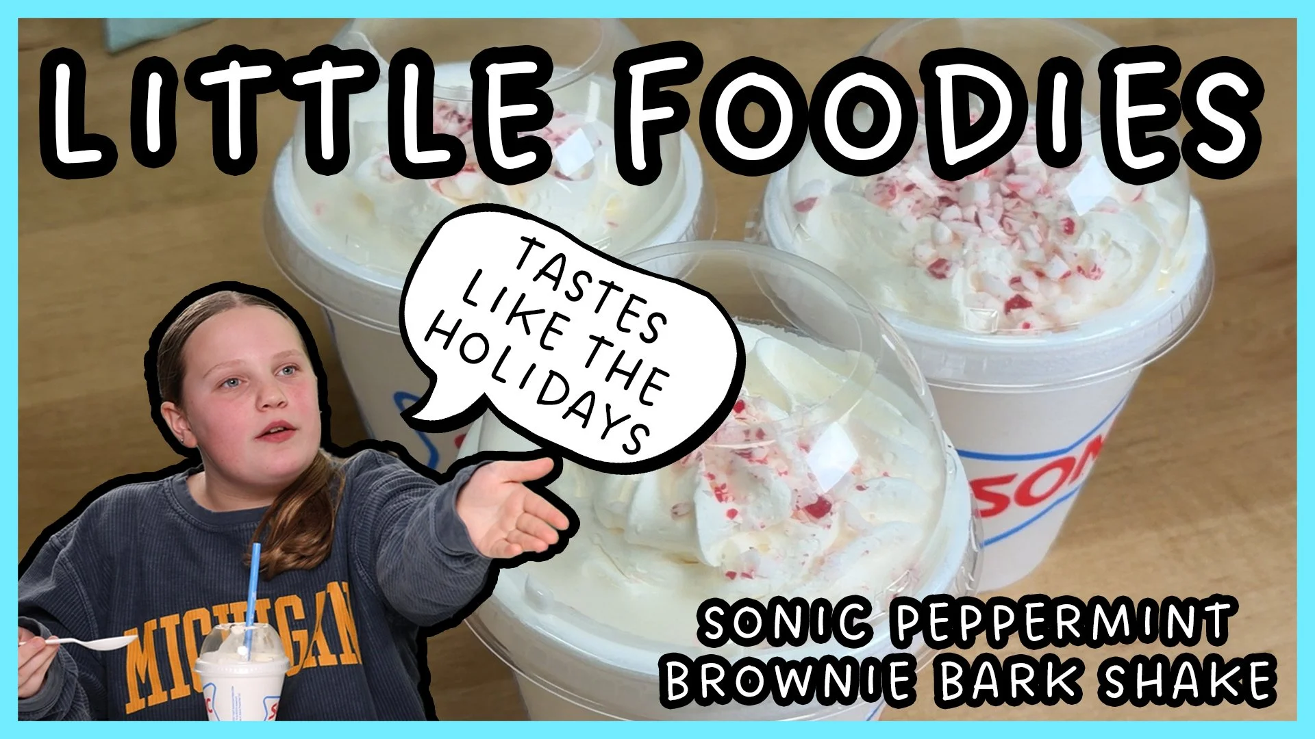 Little Foodies: Sonic's Brownie Bark Peppermint Shakes