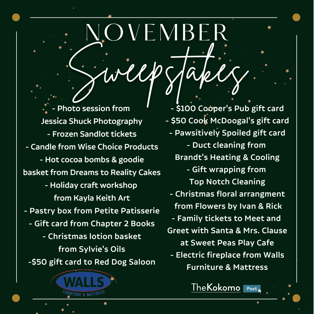 November Sweepstakes The Kokomo Post november-sweepstakes-the-kokomo-post