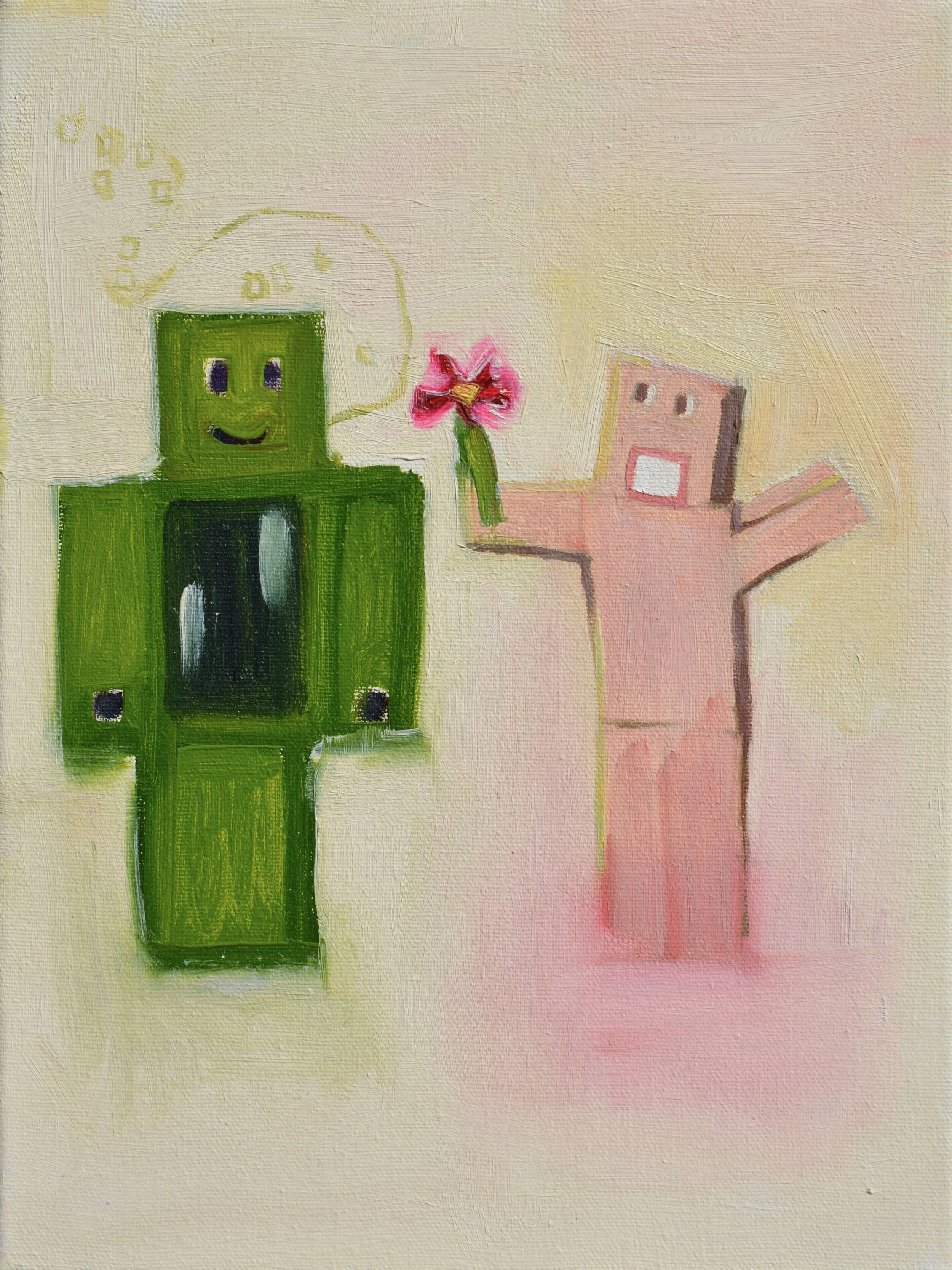 Green Creeper and Pink Creeper