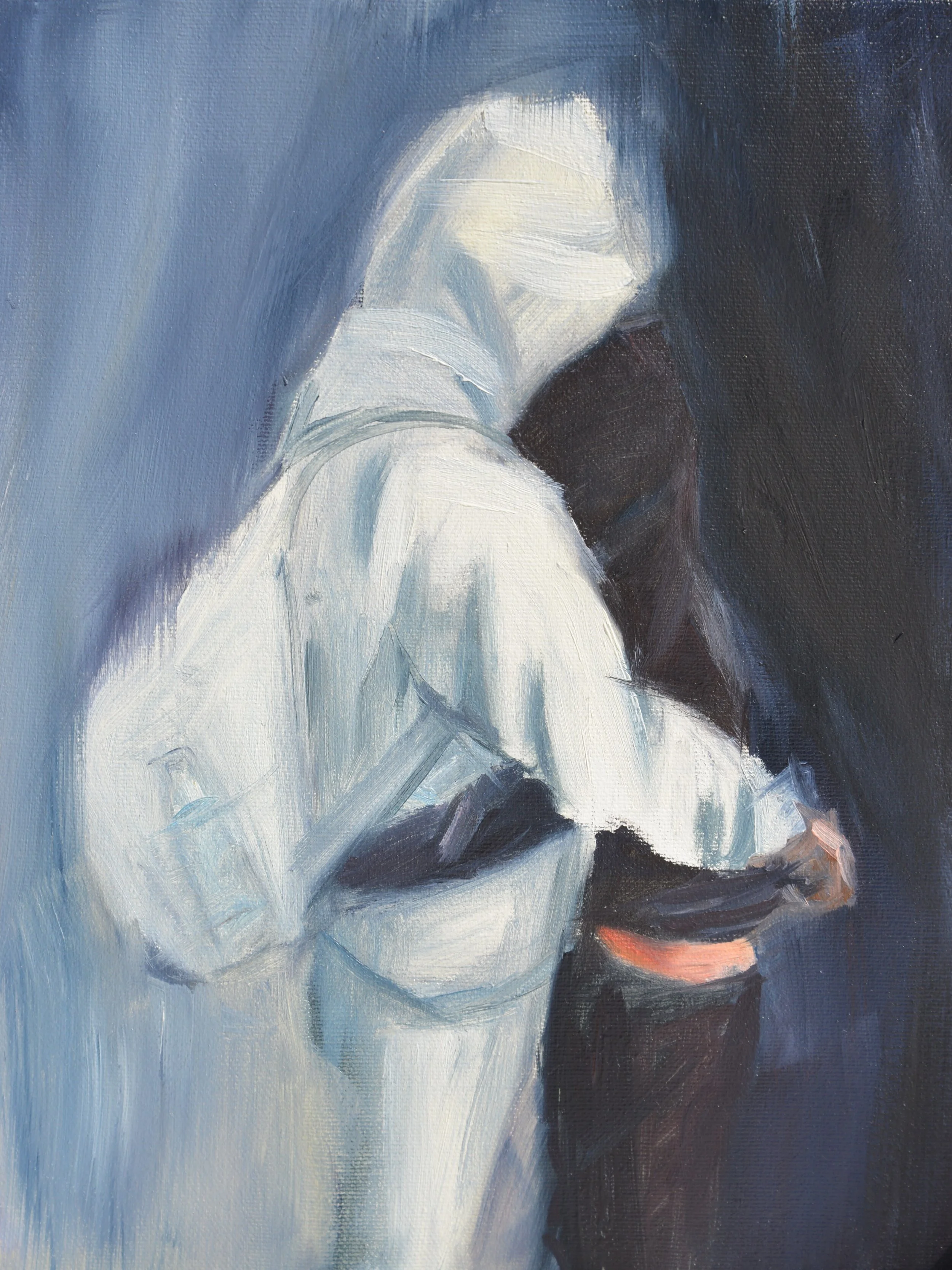 Black Hoodie White Hoodie