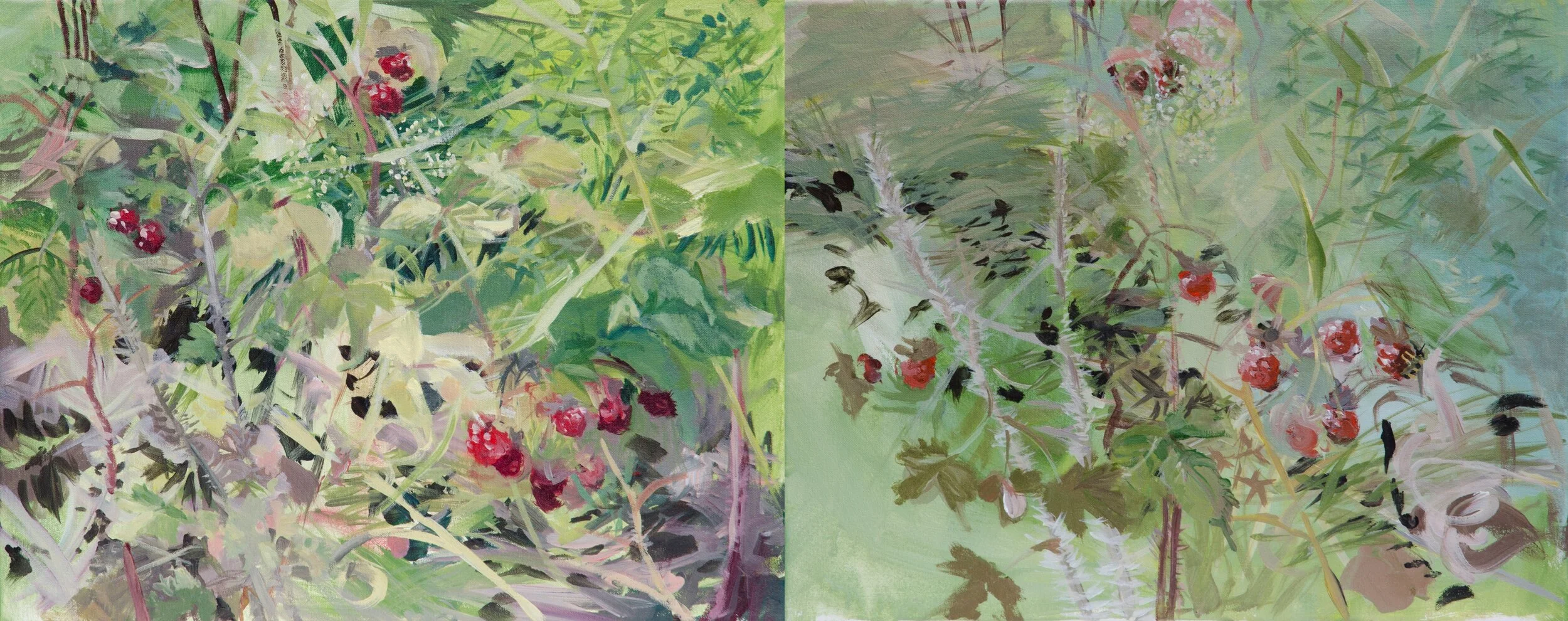 acrylic on canvas    16” x 40”     2012     Clear Lake , Riding Mountain Park, Manitoba, Canada
