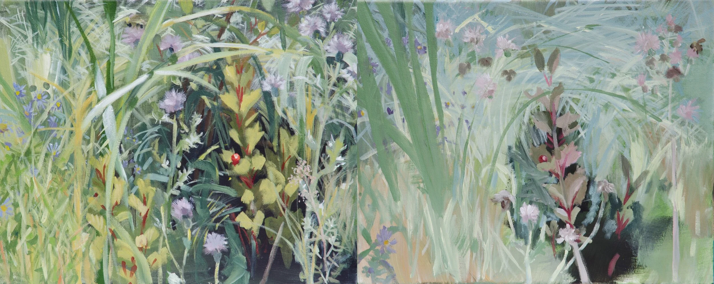  Shore 2,  acrylic on canvas, 16” x 40”, 2012