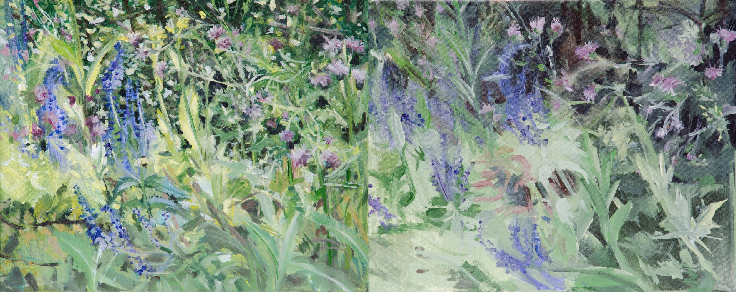  Tall Grass 2, acrylic on canvas, 16” x 40” , 2012