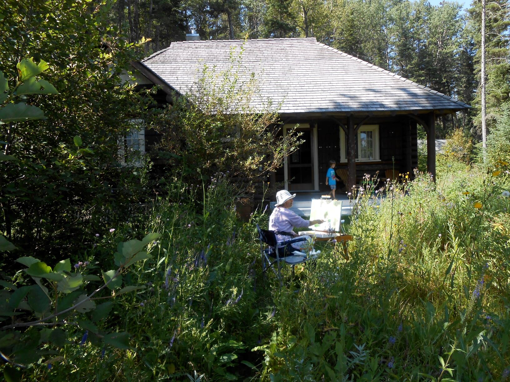deepbay_paintingatcabin.JPG