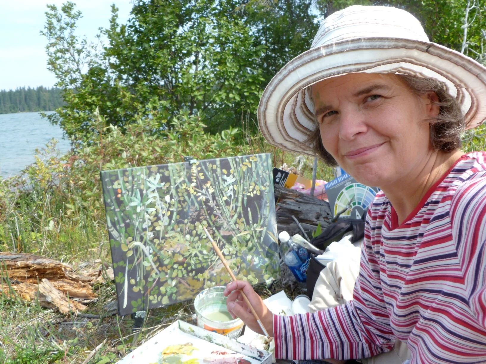 Brenna_George_painting_at ClearLake.JPG
