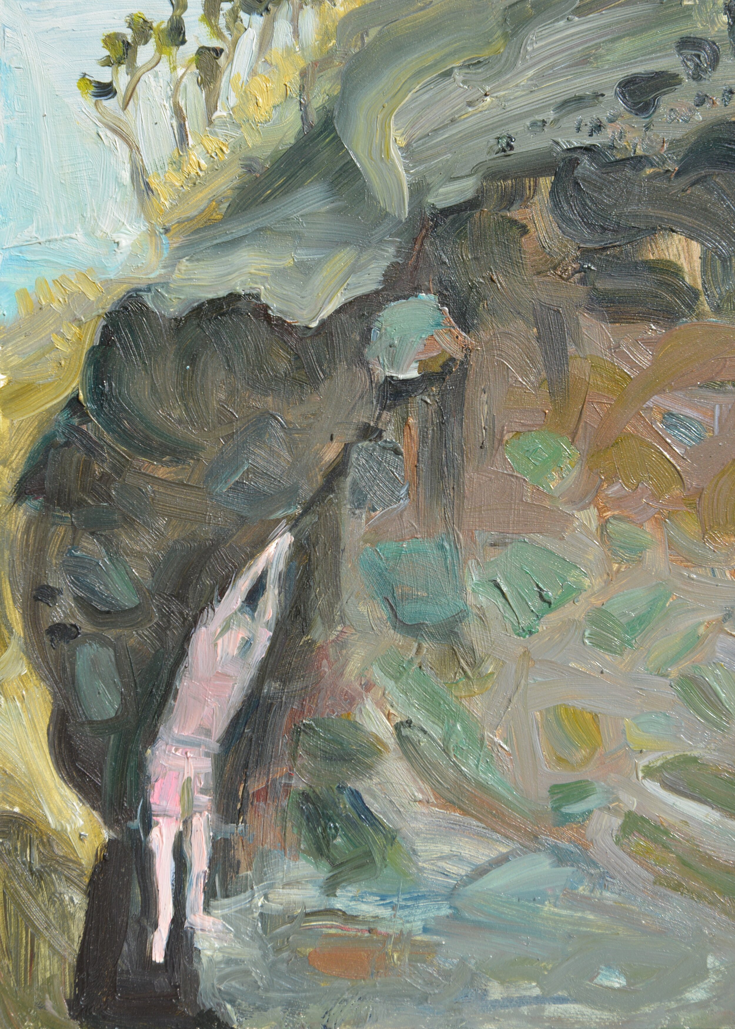 BrennaGeorgeSandstone_cliff_PleinAir_2019.JPG