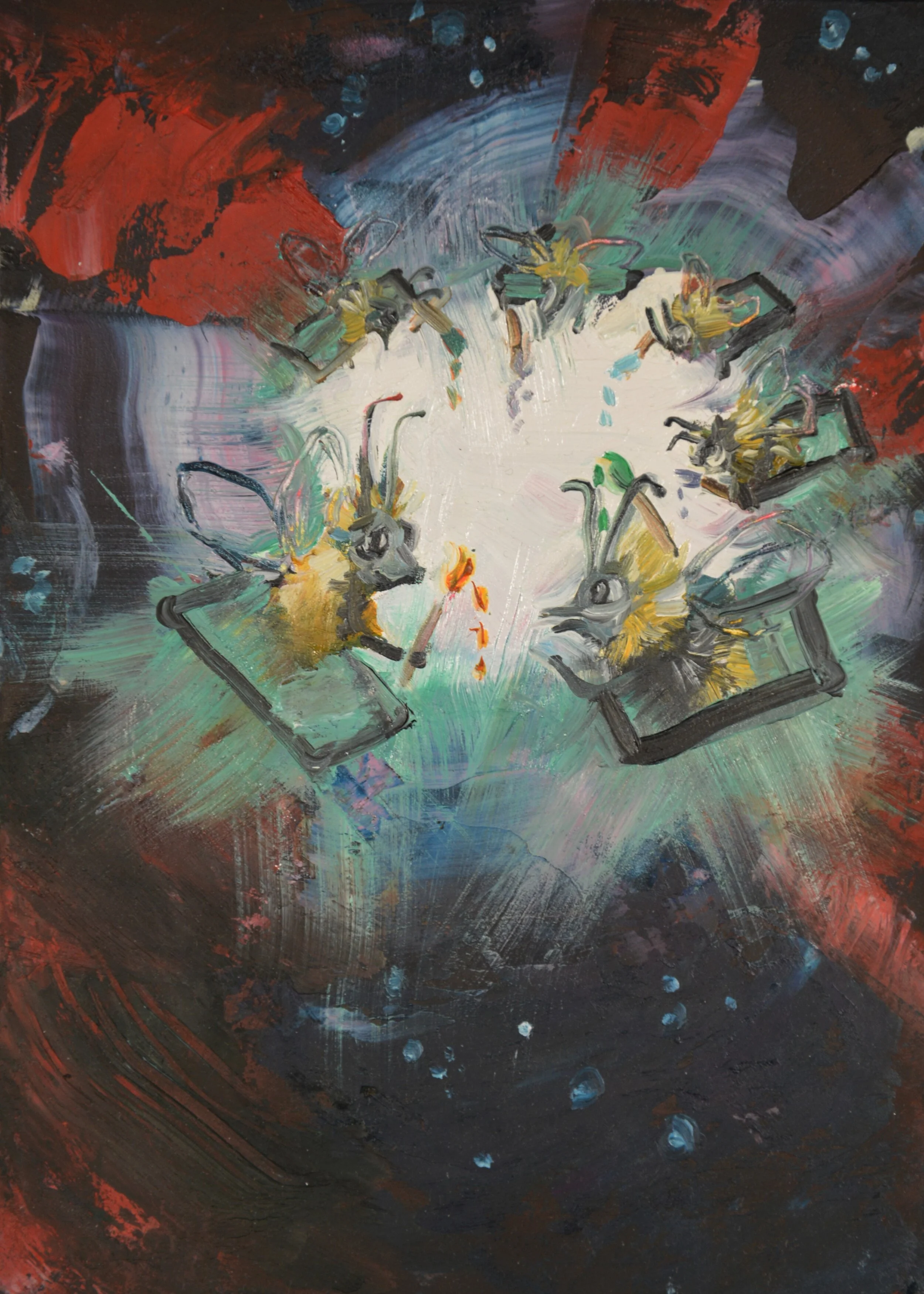 Teleported to Bee Painting Class
