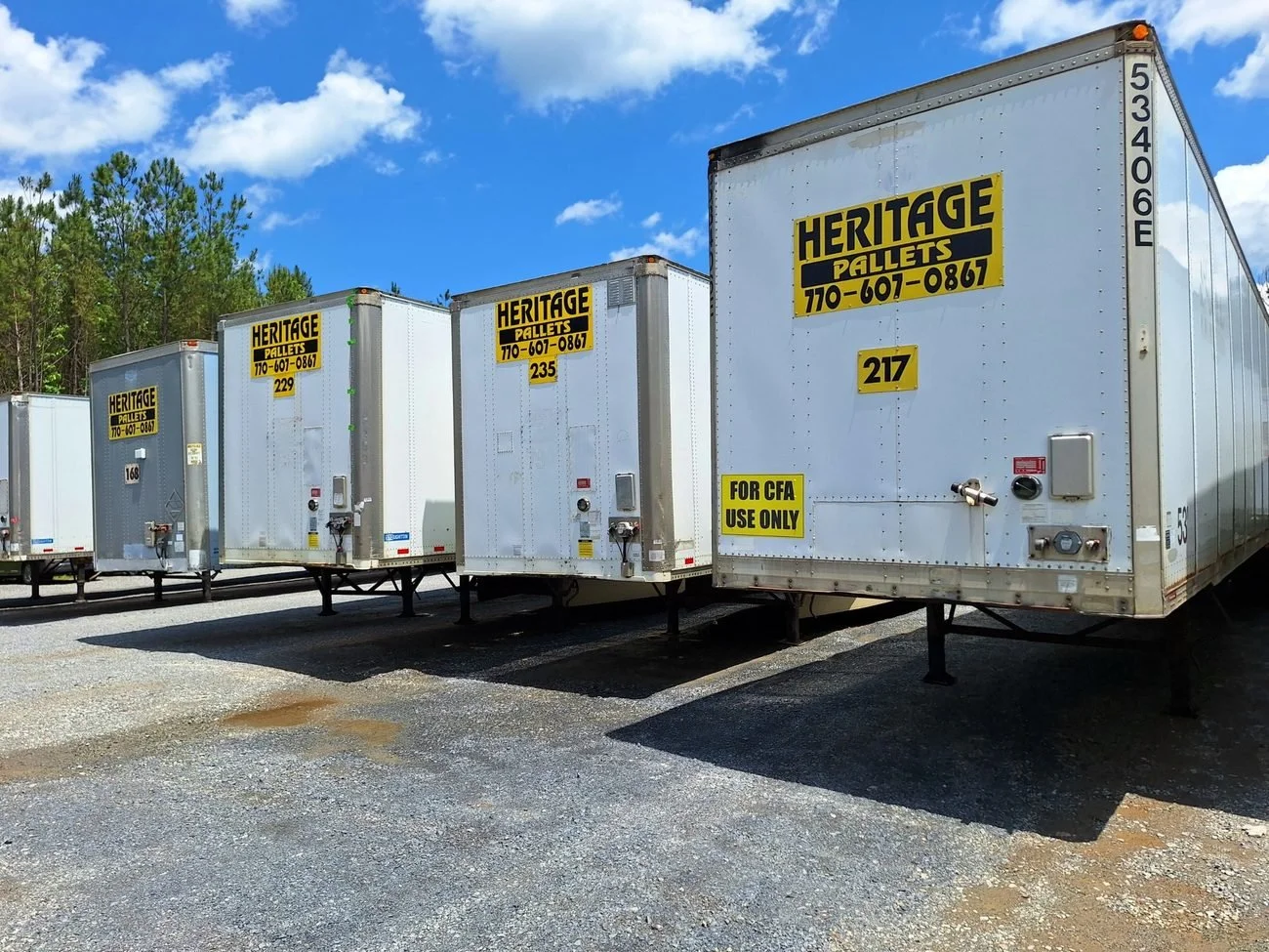 Heritage Pallets offers Pallet Trailers