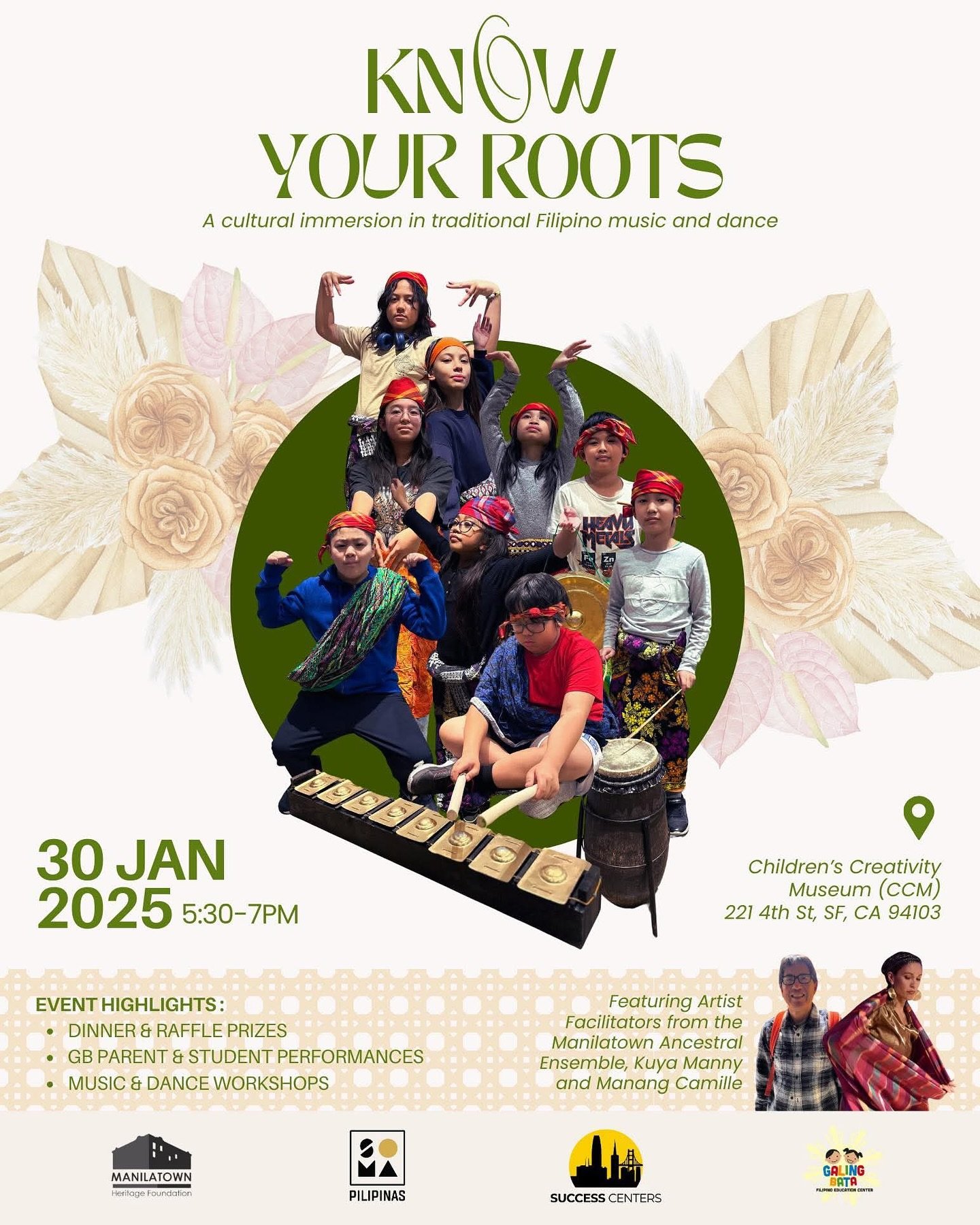 ✨ Know Your Roots ✨

Step into a night of music, movement, and meaning as we honor Filipino traditions through vibrant performances and interactive workshops! 🎶💃🏽 

Whether you&rsquo;re reconnecting with your Filipino heritage or discovering it fo