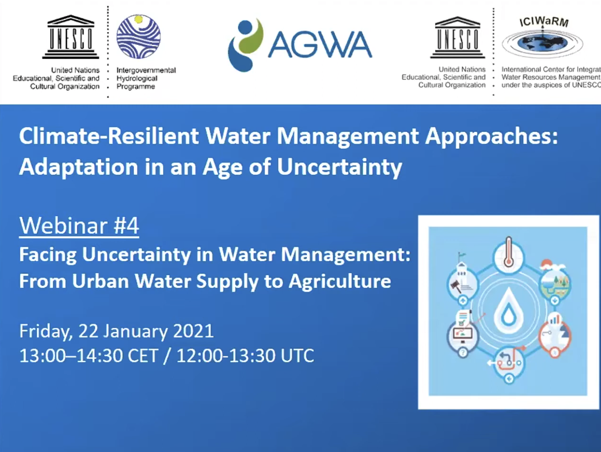  Facing Uncertainty in Water Management: From Urban Water Supply to Agriculture