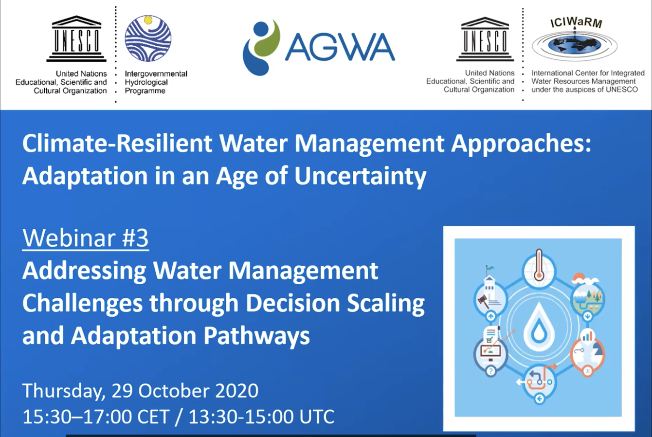 Addressing Water Management Challenges through Decision Scaling and Adaptation Pathways