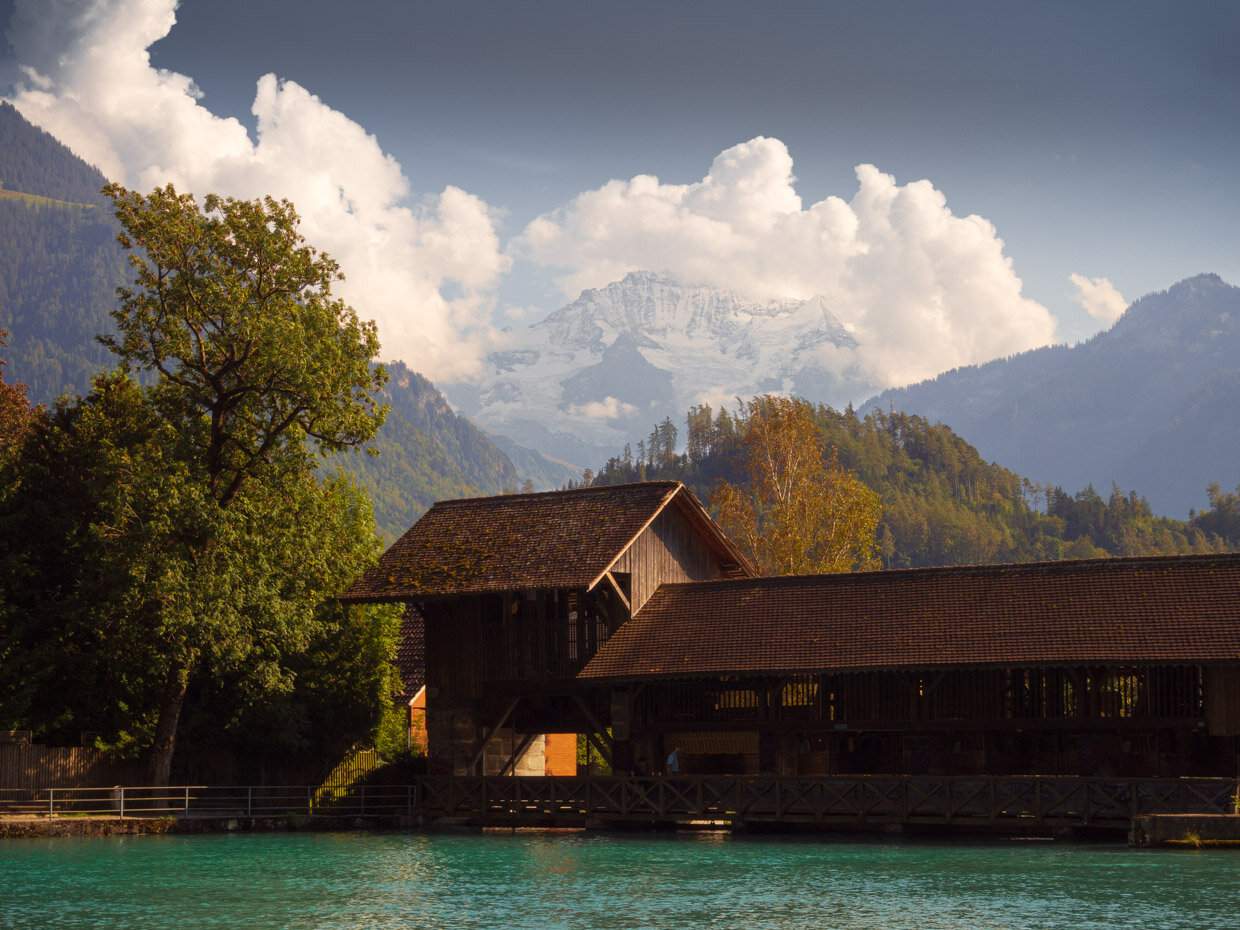 Majestic Alps seen from Interlaken