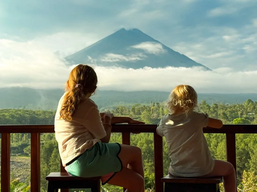   Mount Semeru captivated even our constantly wandering kids’ minds.  