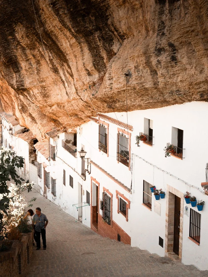   Houses formed into a rock - really overwhelming   