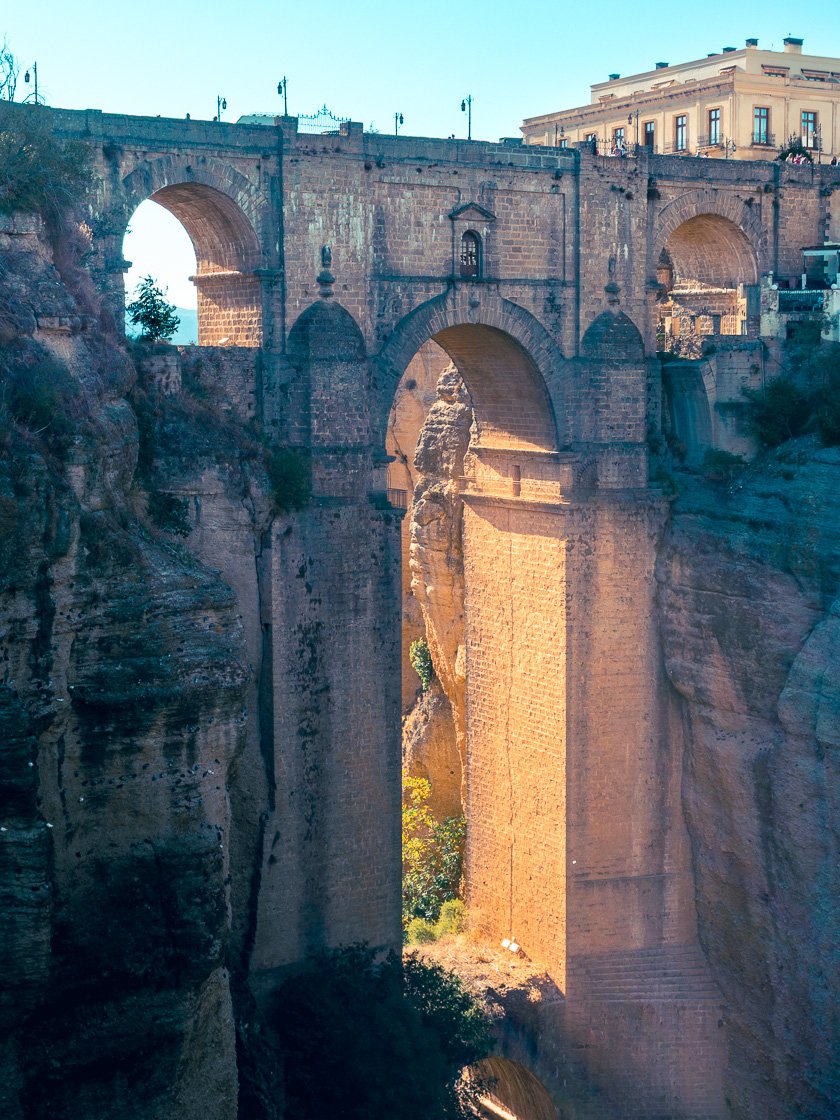   A massive bridge in Ronda  