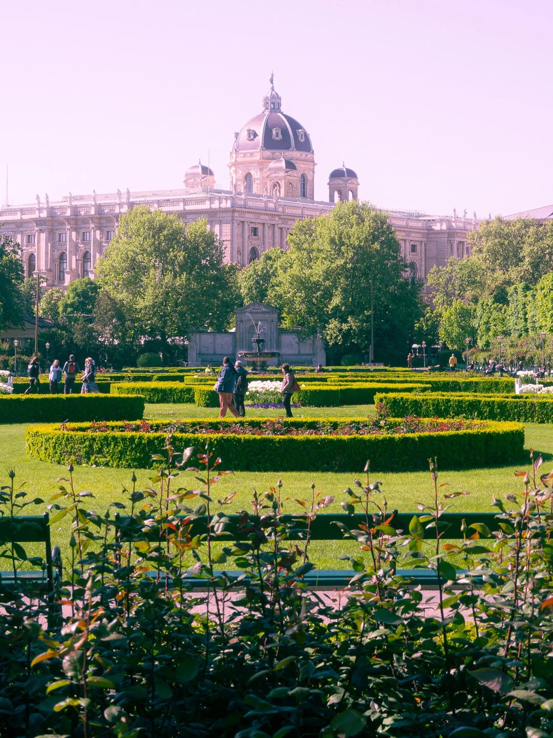   Spring time blooming parks of Vienna  