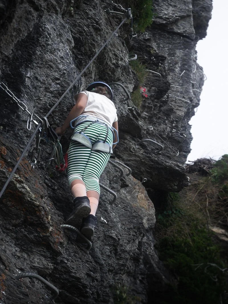   Gdy małe kózki chcę naprawdę poskakać - pierwsza Via Ferrata? Polecam Braunwald  