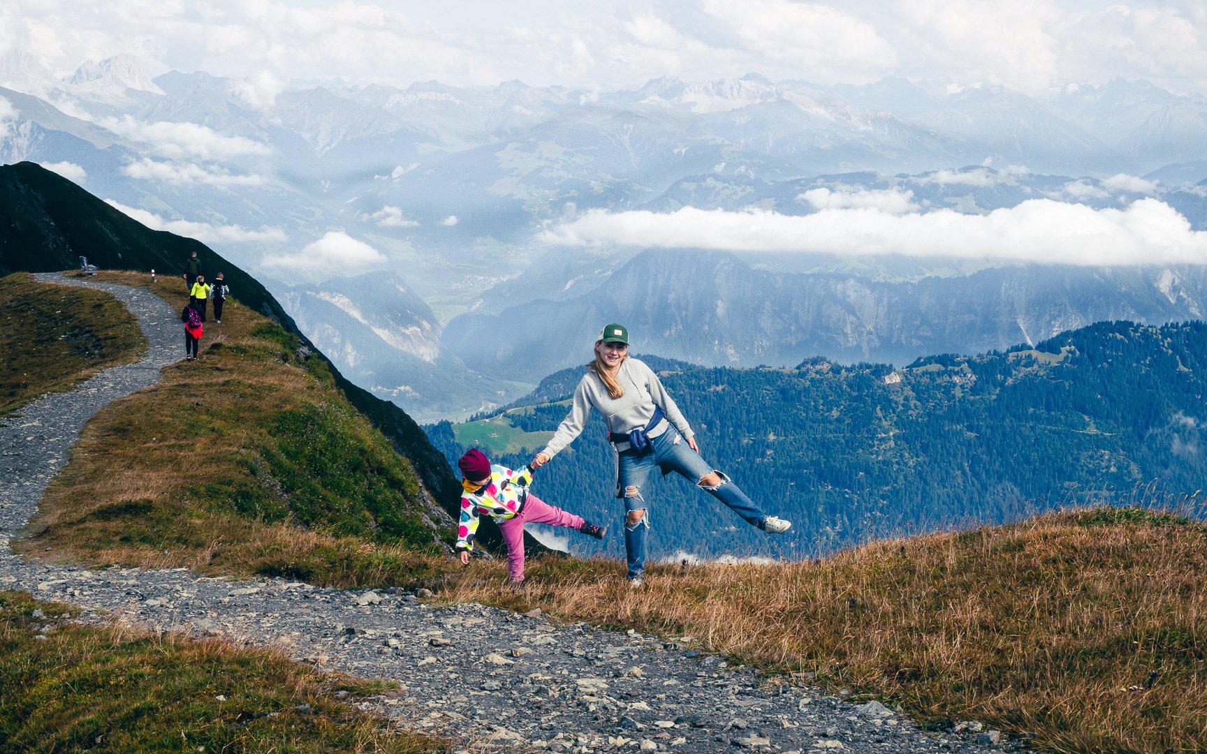   Take the cable car one stop higher than the Heidi Trail, and you'll find much cooler air  