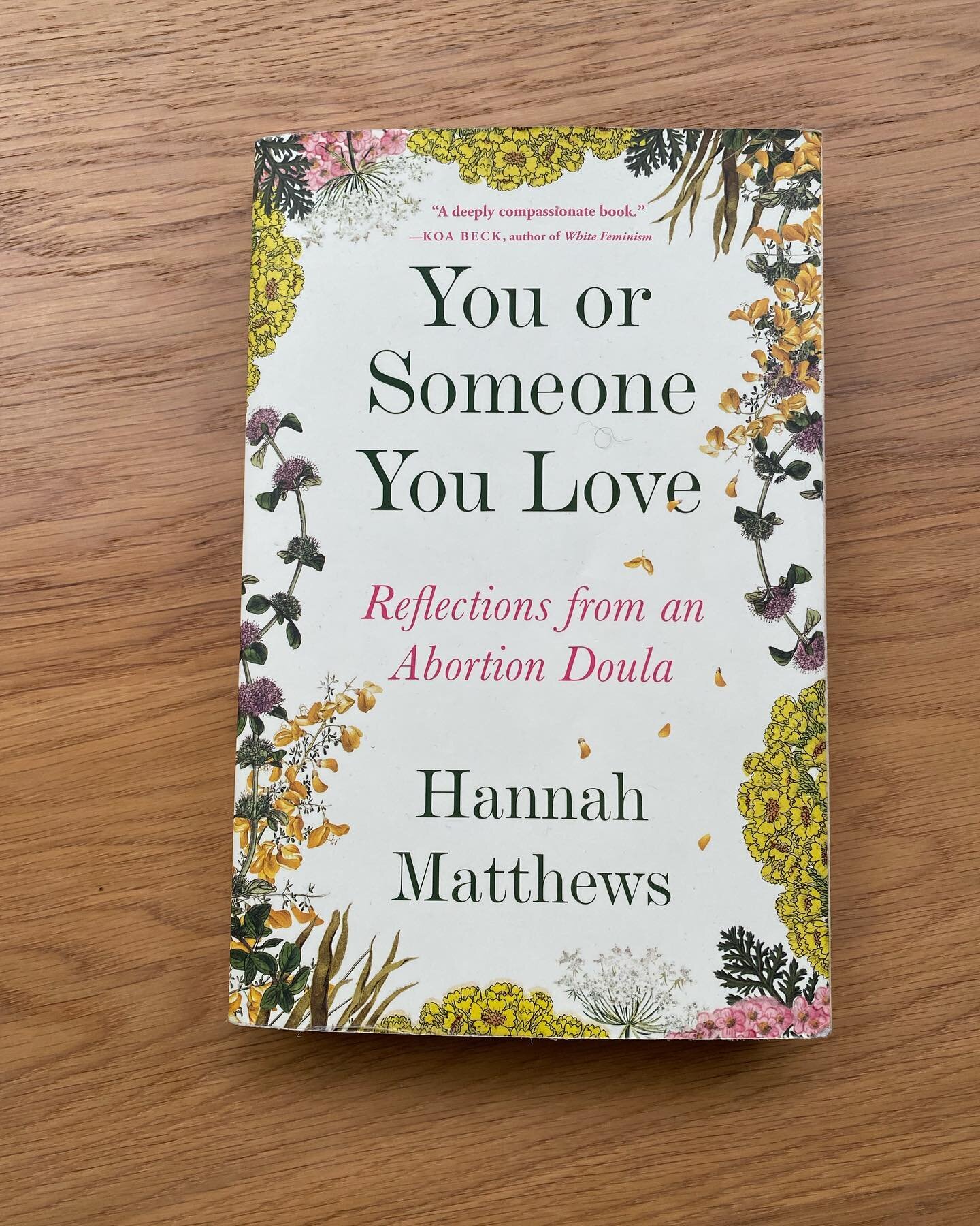 Some books I read at the end of last year and never shared on here. 

You or someone you love: Reflections from an abortion doula by. Hannah Mathews was by far my favourite of the three books pictured. 
I wanted more! As you have seen over the years 