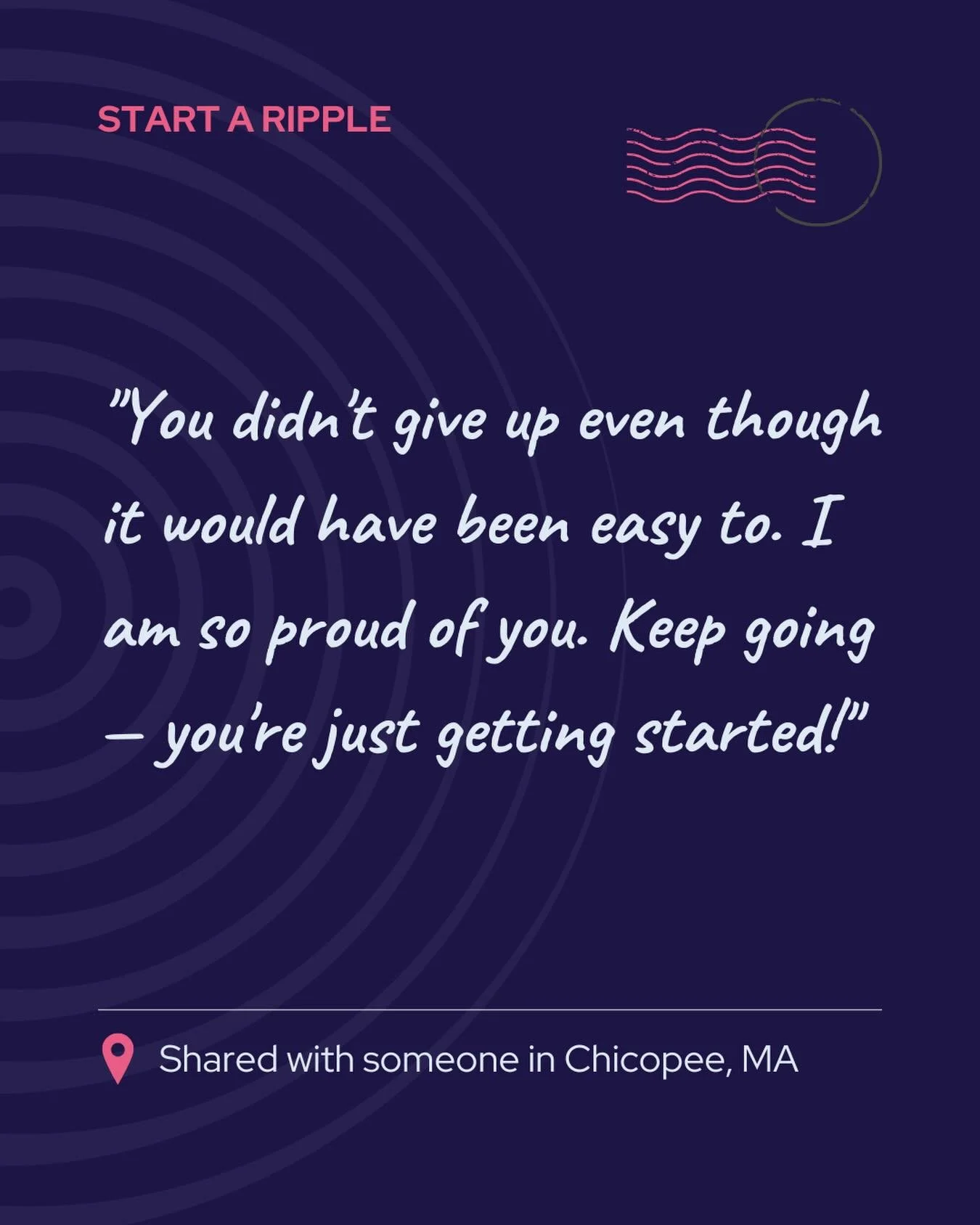 KEEP GOING
&bull;
&bull;
&bull;
The easy thing isn&rsquo;t always the best thing. Don&rsquo;t stop!

Who could use your encouragement today?

#StartaRipple #RippleEffectMoment #Dontgiveup #keepgoing
