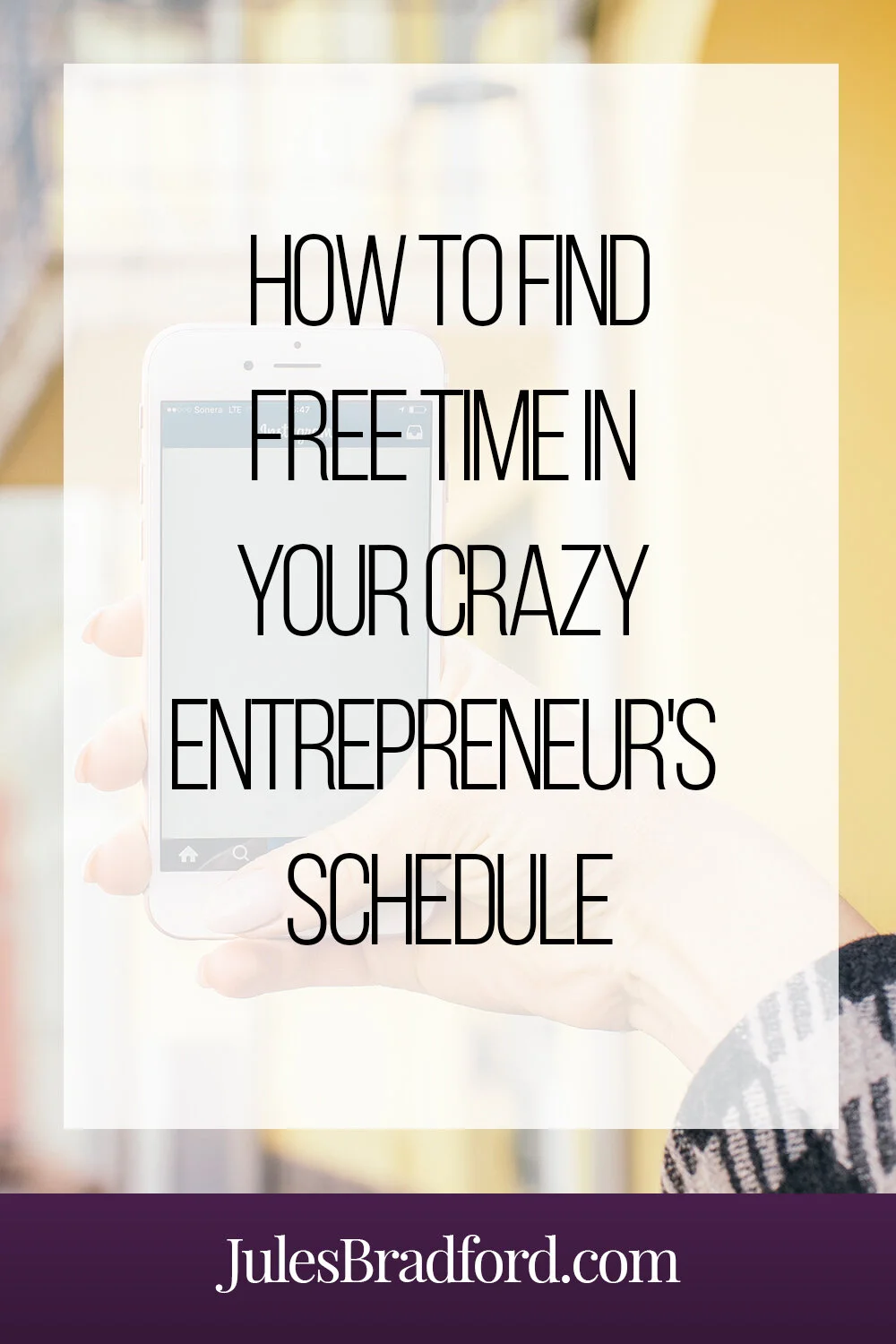 How to find free time in your crazy entrepreneur's schedule