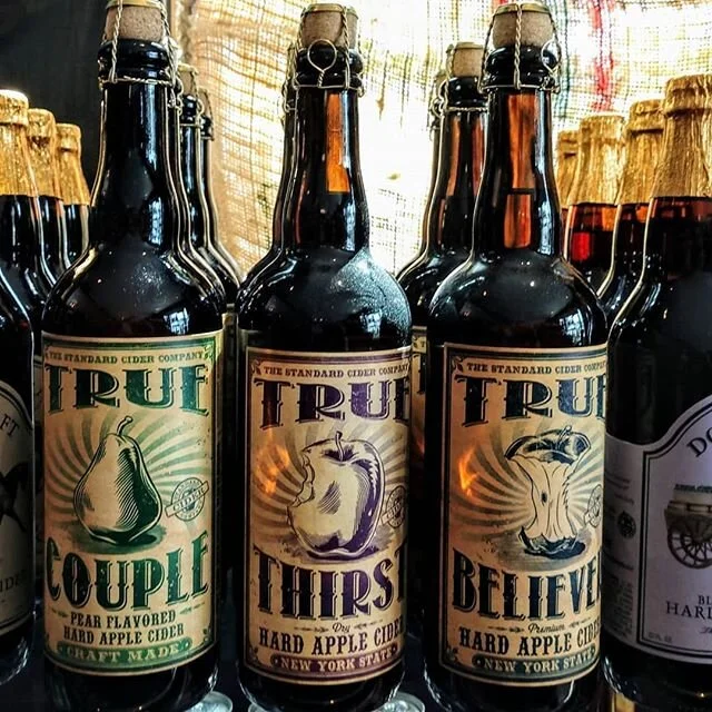 New at 52.
NYS Hard Ciders!
Raspberry , Peach and Pear!
#ciderlovers #shoplocal #iloveny #newyorkstatecider