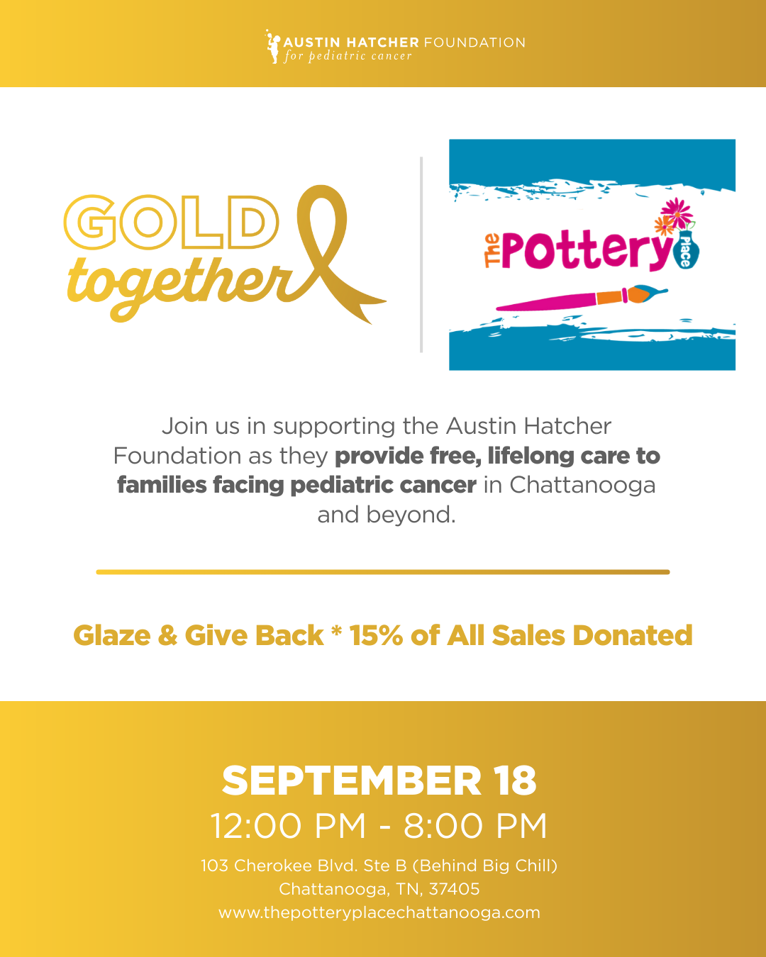 Glaze & Giveback - Austin Hatcher Foundation